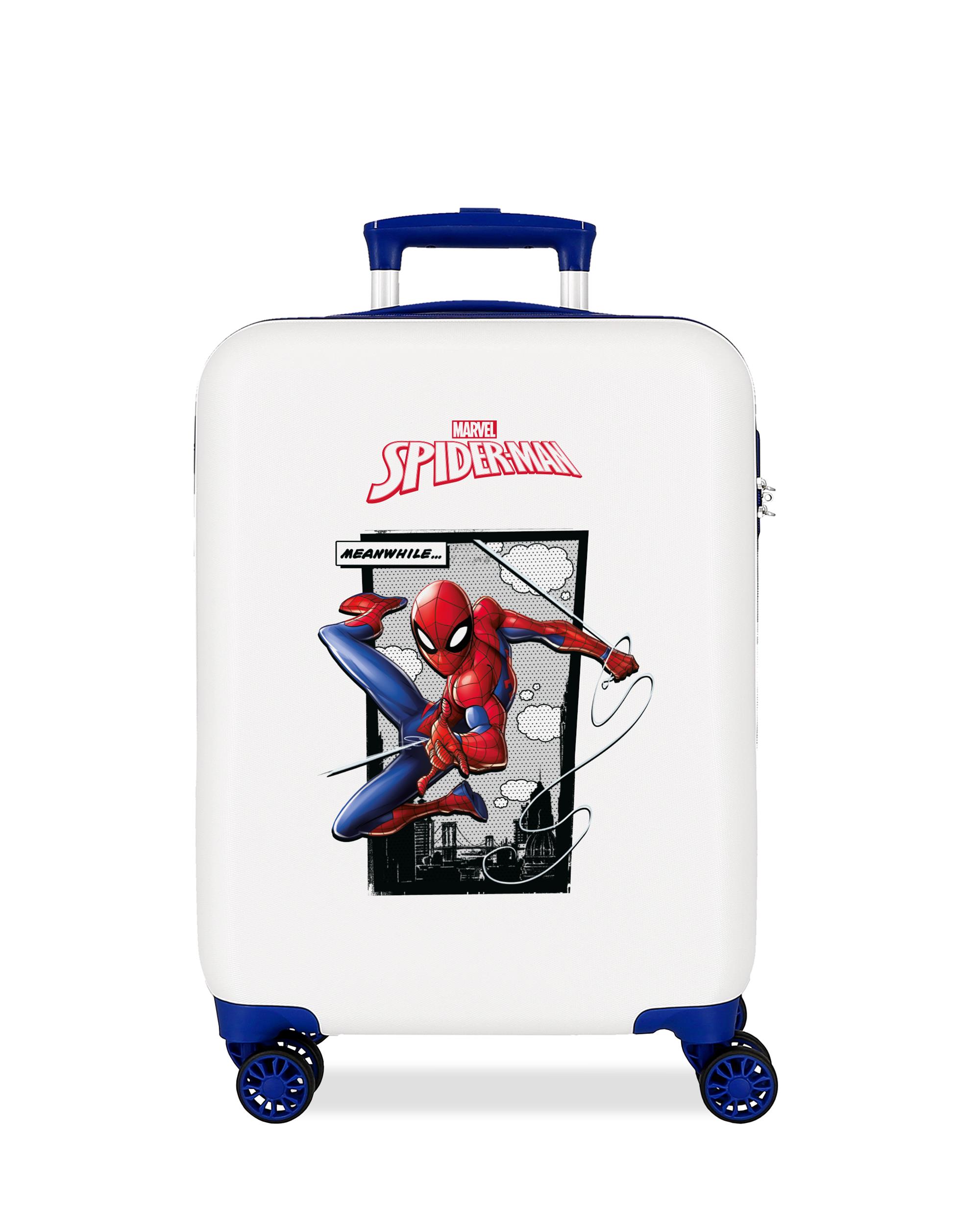 Imagem 0 de Mala de Cabine Spiderman Action Rígida com Capacidade de 35l em Branco