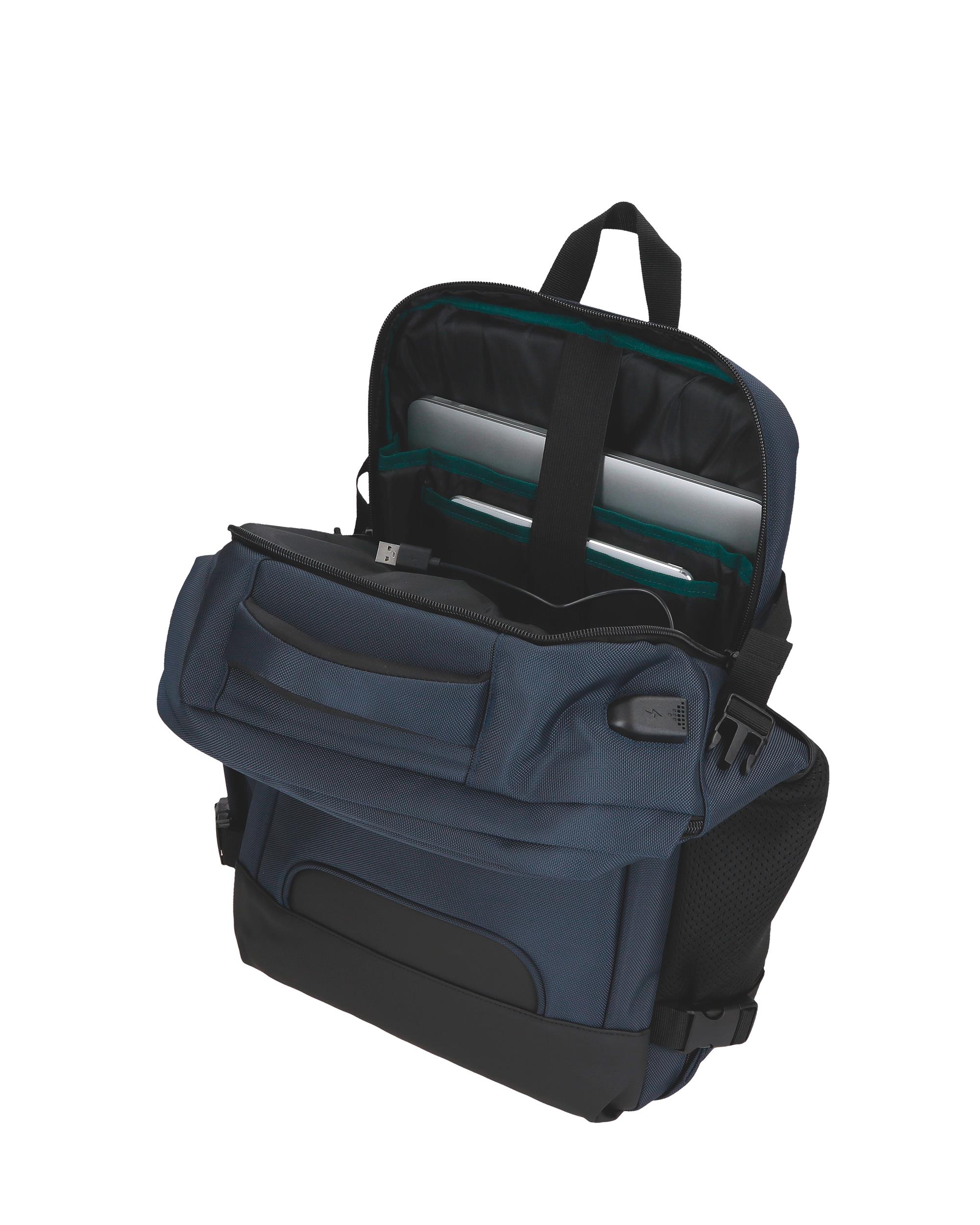 Mochila de Viagem Adaptável Porta Computador 44 Cm Pepe Jeans Bromley 24 Caqui Azul-5