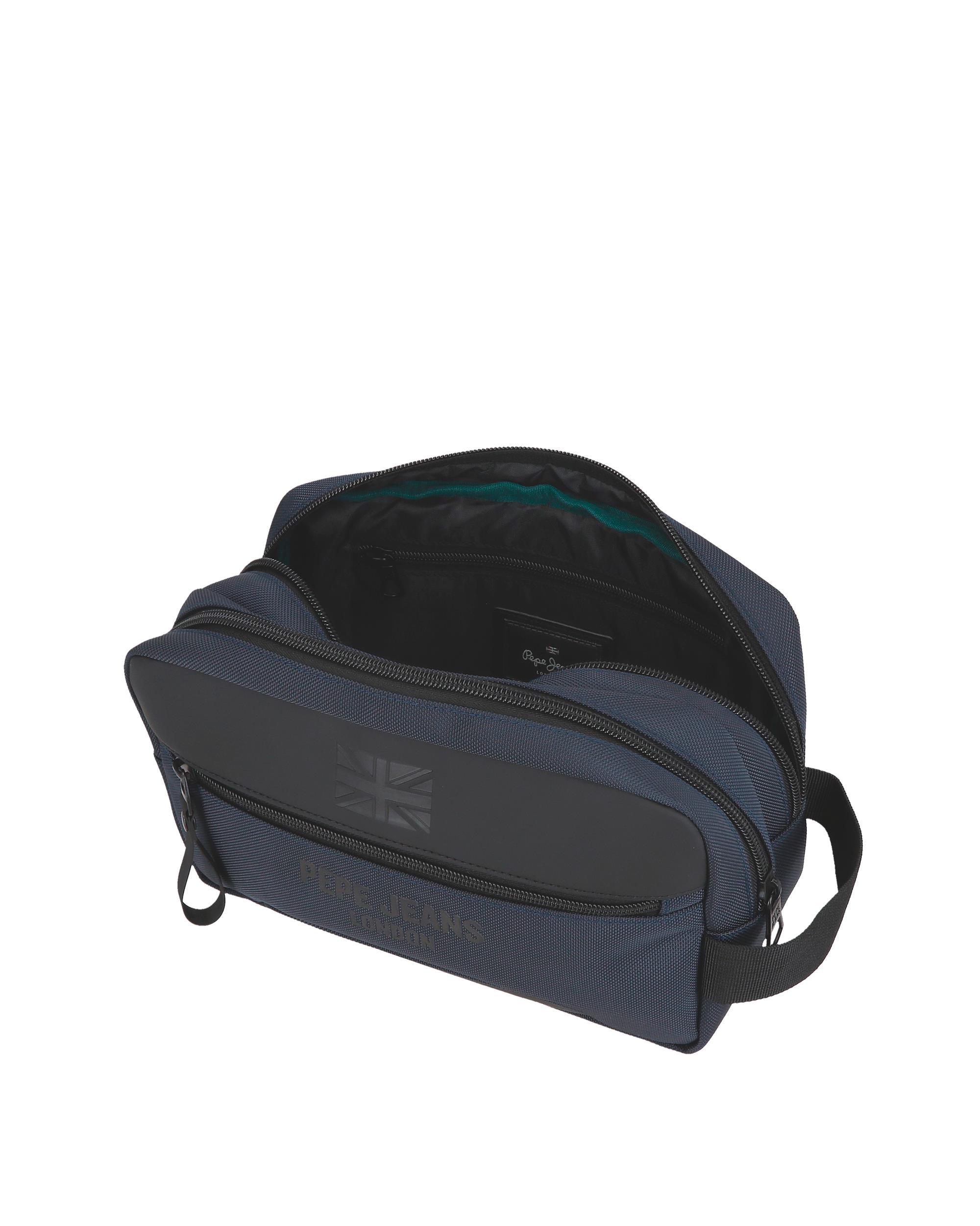 Necessaire Pepe Jeans Bromley Dois Compartimentos Adaptável em Azul Azul-4
