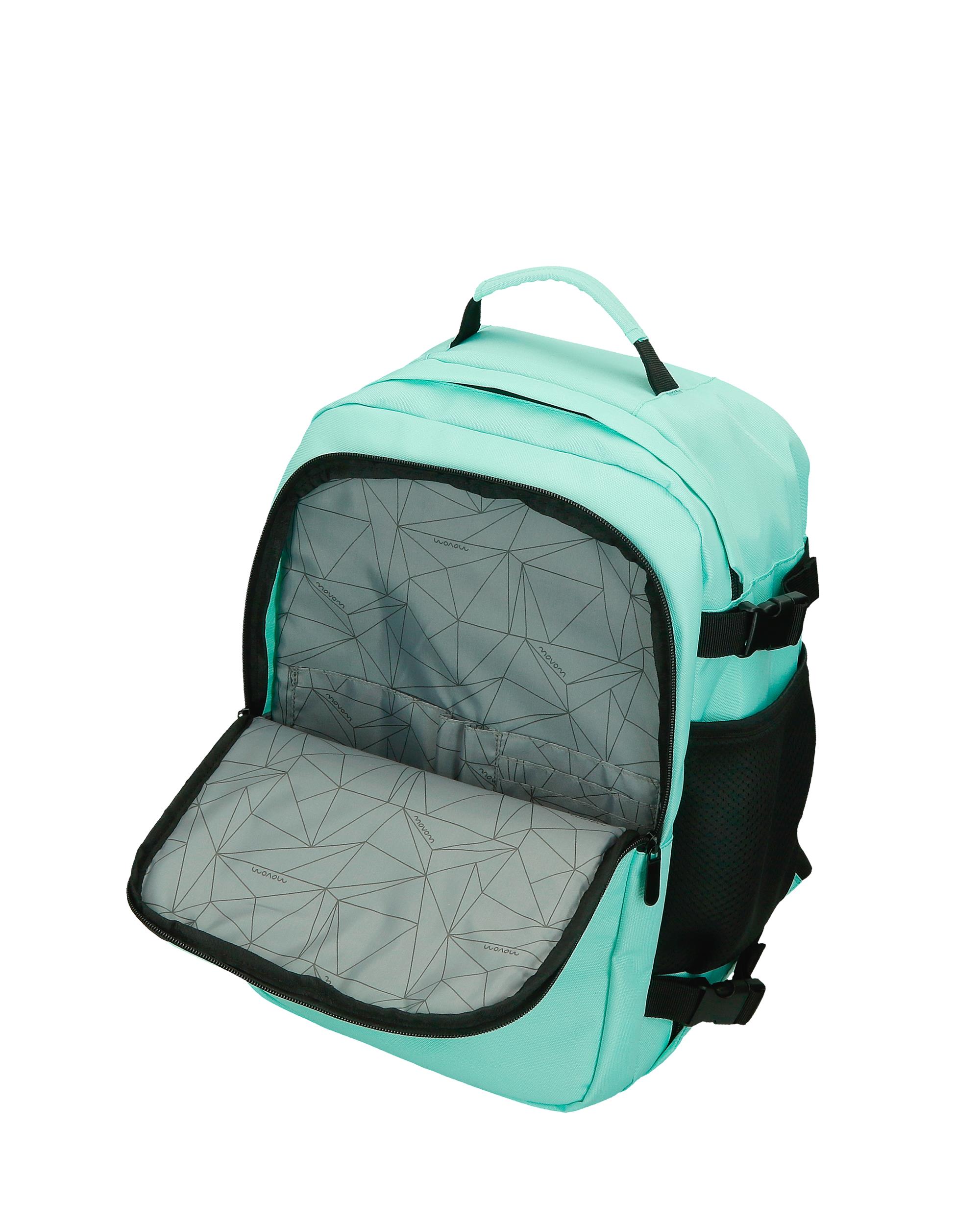 Mochila de Viagem 40 Cm Dois Compartimentos Movom Foster Turquesa Azul-6