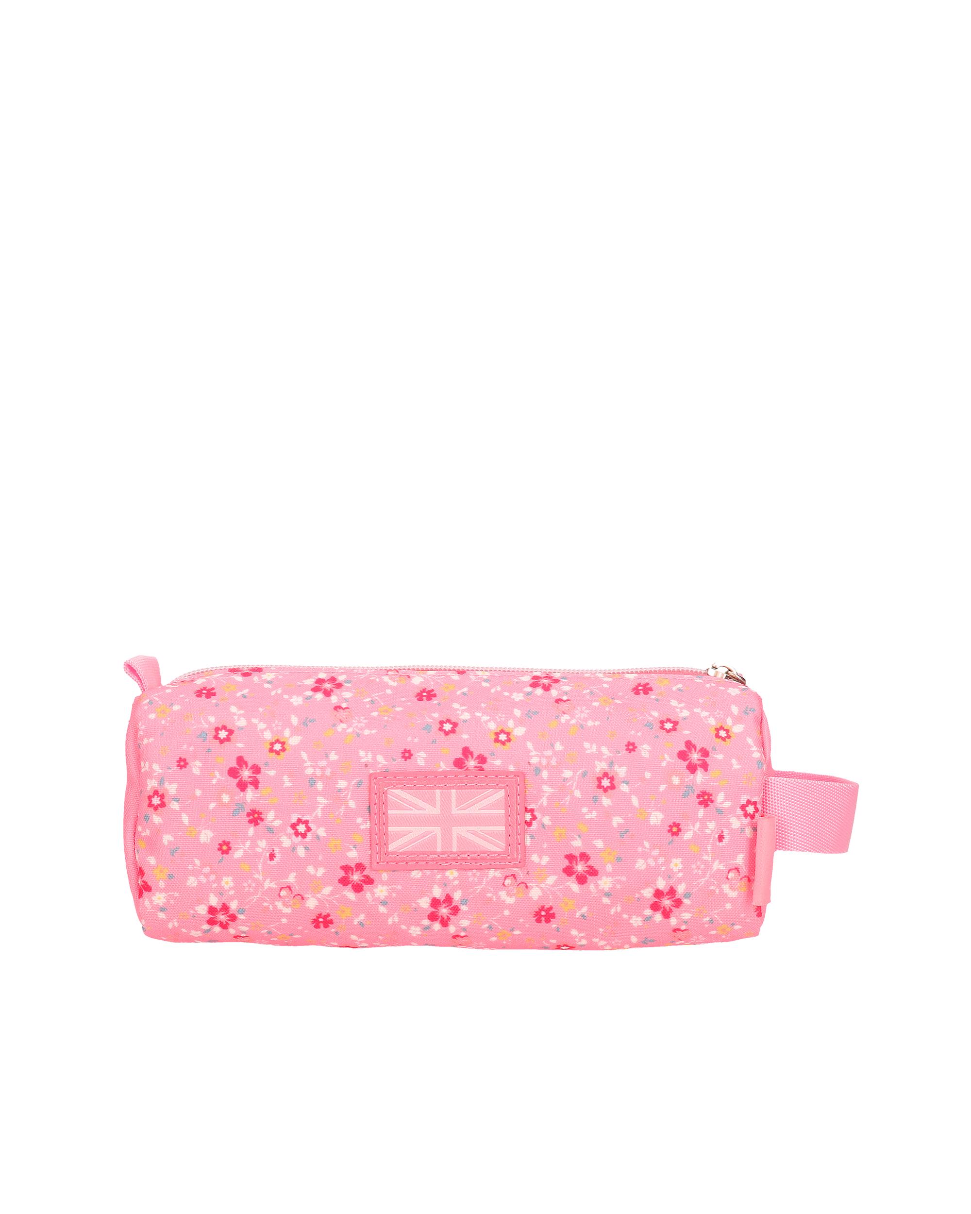 Estojo Redondo Alenka com Alça Lateral em Rosa Rosa-3