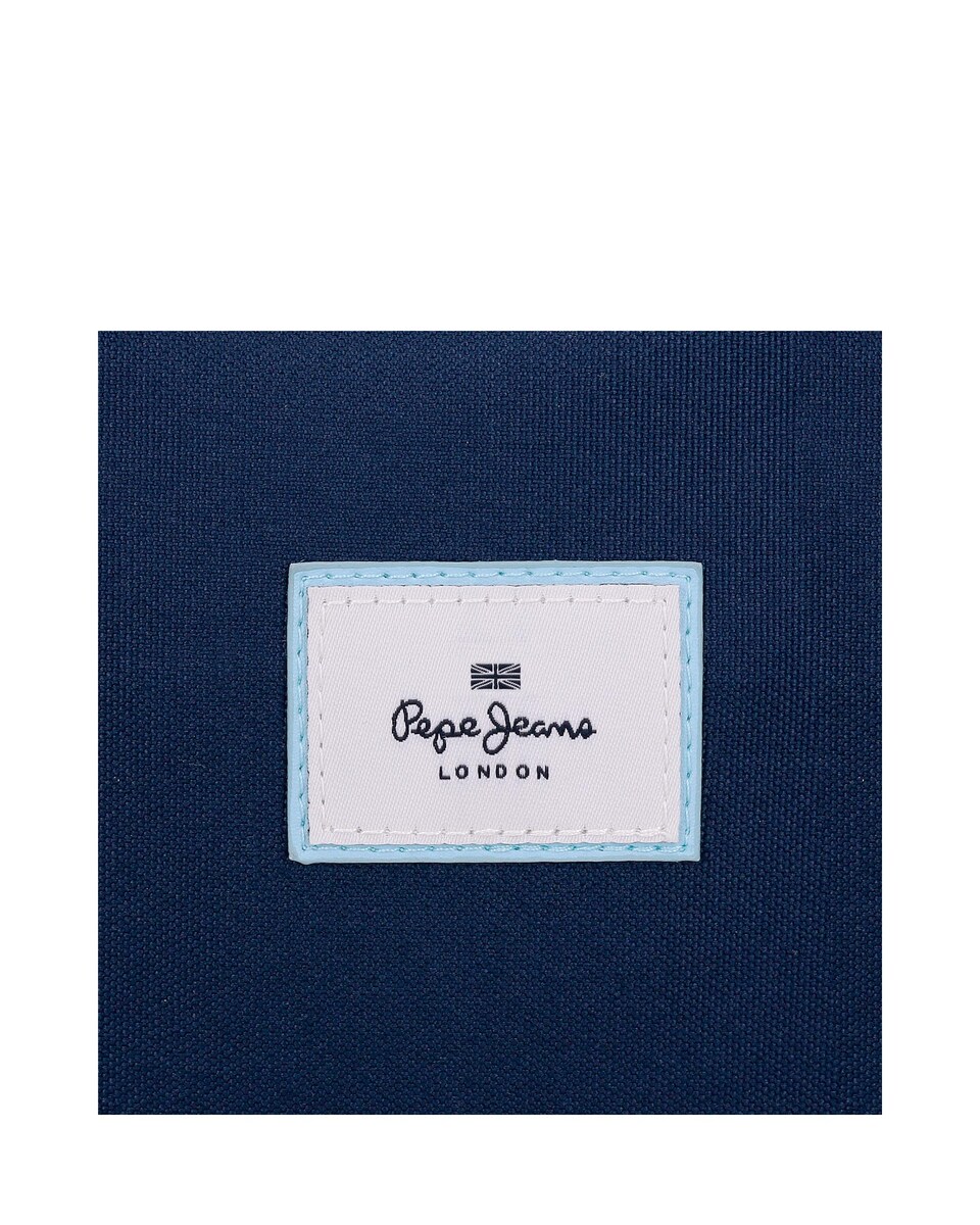 Estojo Noni Denim Três Compartimentos em Azul Azul-5