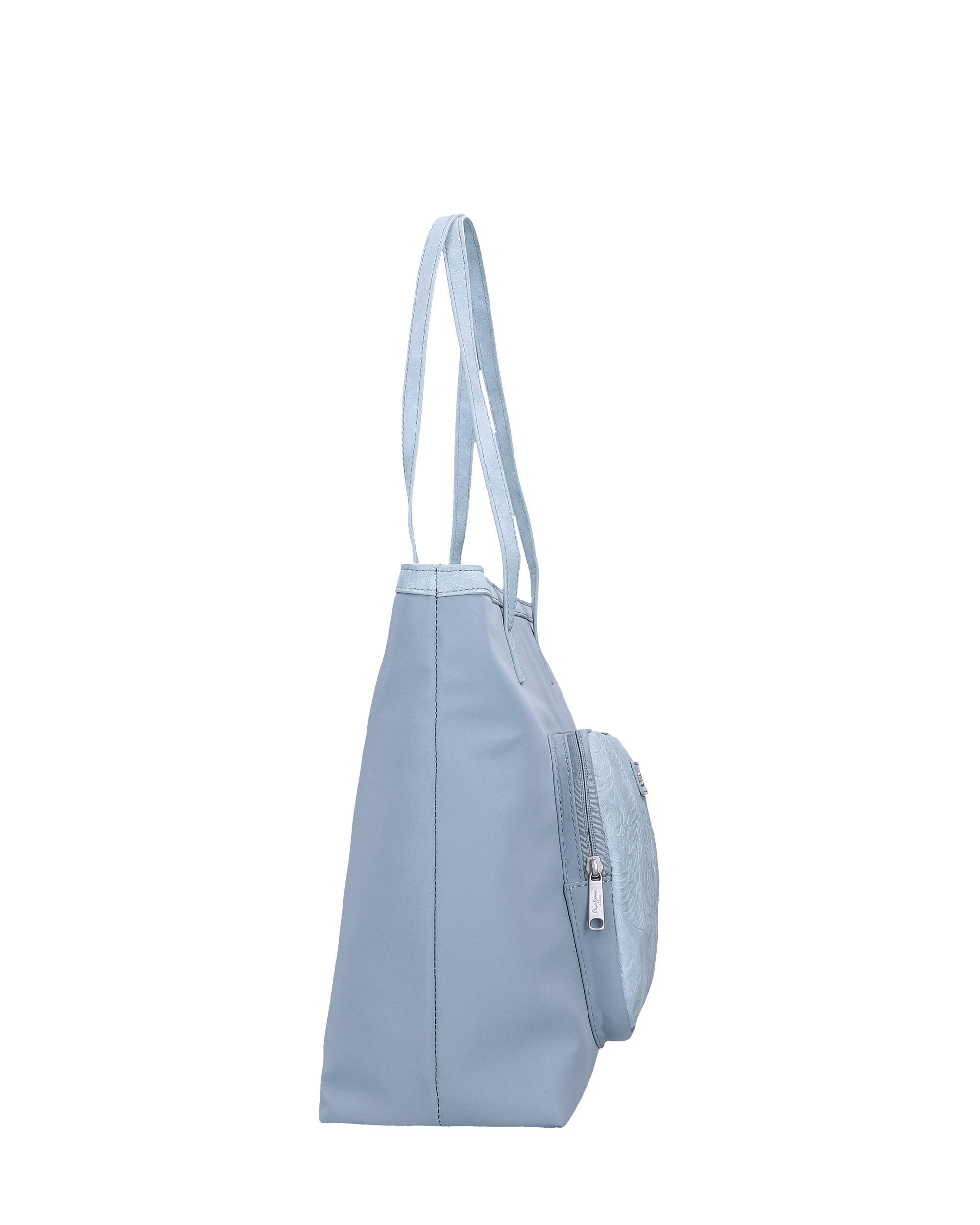 Mala Tote Pepe Jeans Jana Bege Azul-2