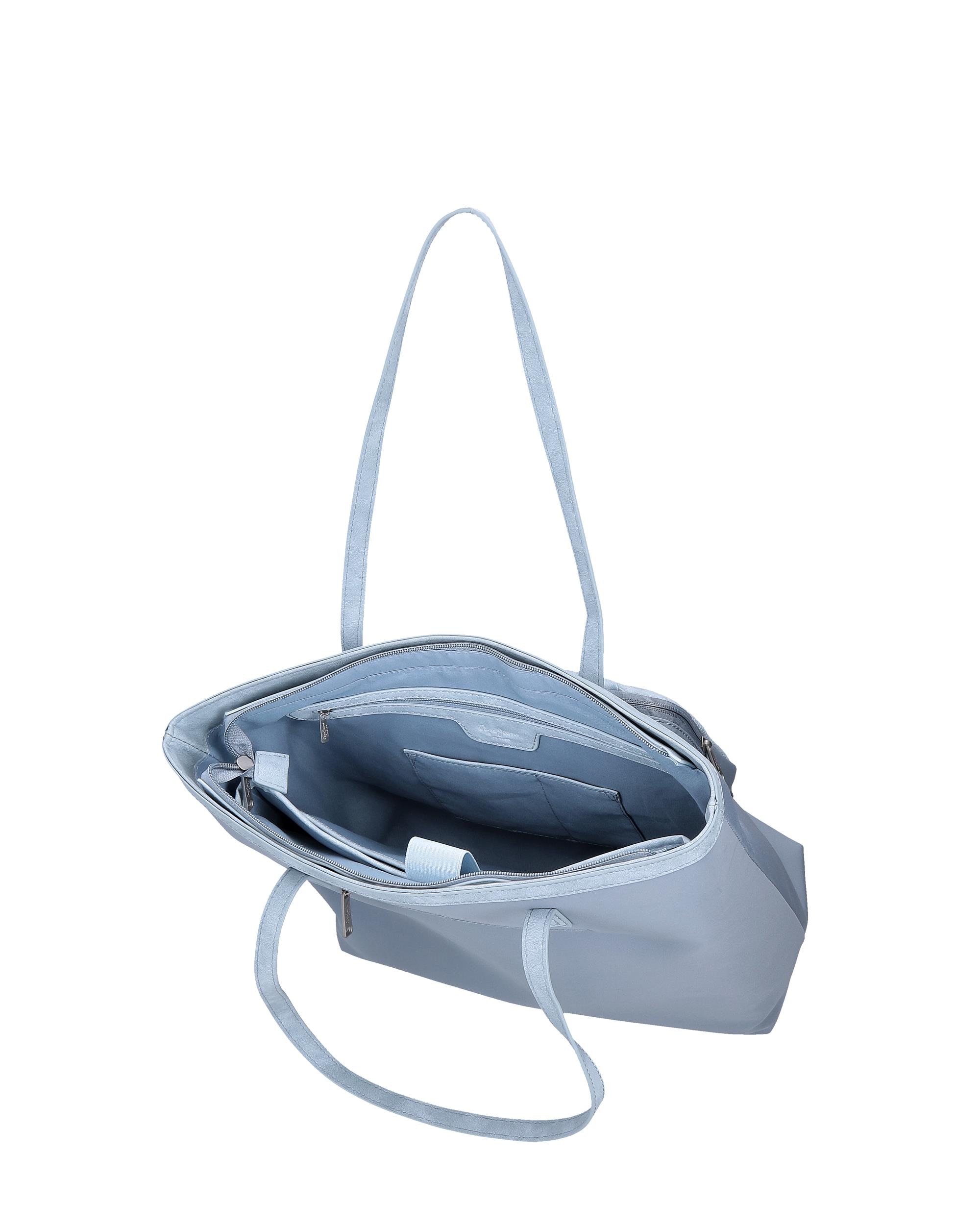 Mala Tote Pepe Jeans Jana Bege Azul-5