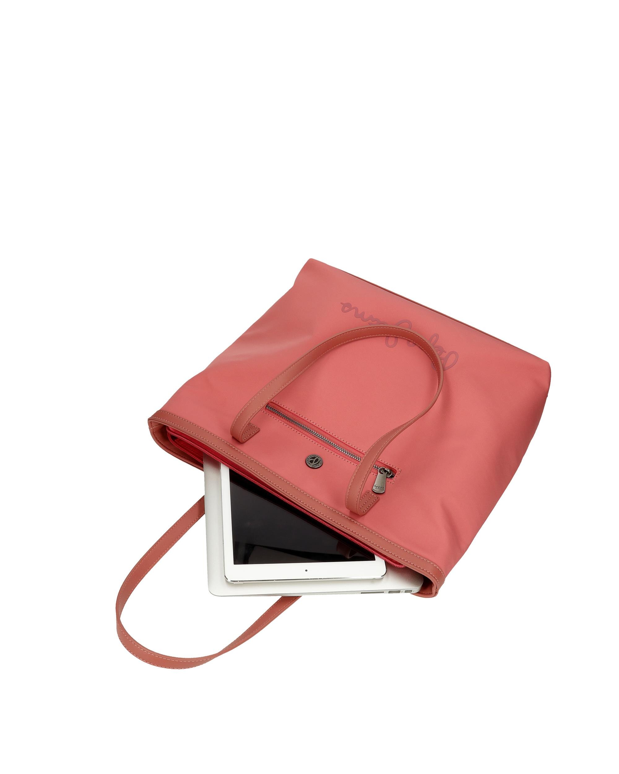 Mala Tote Pepe Jeans Corin Terracota Rosa-6