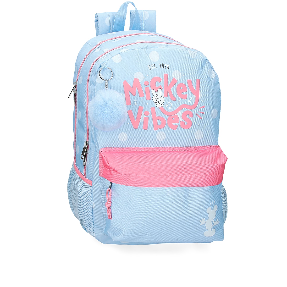 Imagem 0 de Mochila de Dois Compartimentos Mickey Vibes 44cm Adaptável a Carro