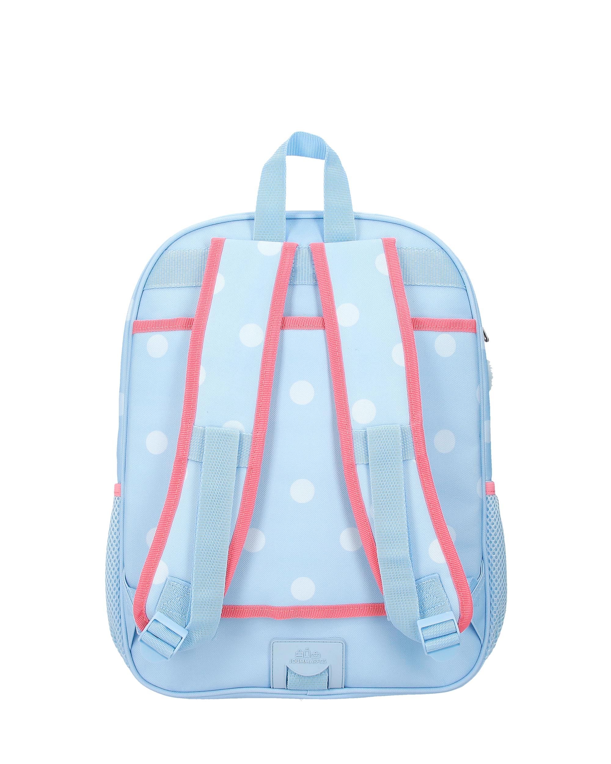 Mochila Escolar Mickey Vibes 38cm Adaptável a Carro Azul-3