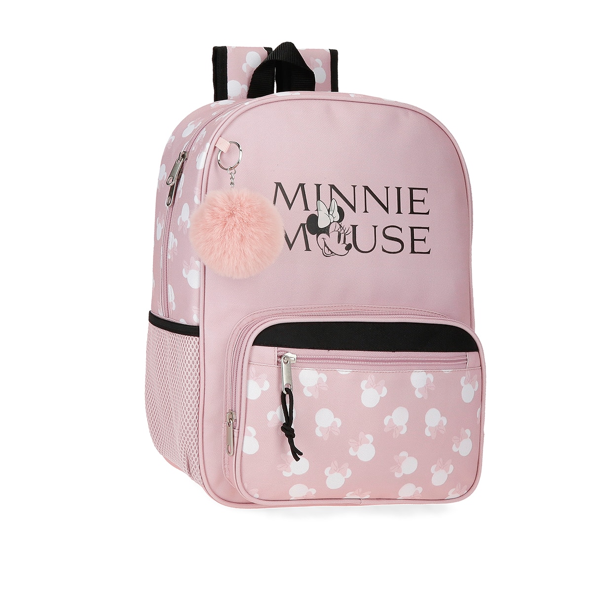 Imagem 0 de Mochila Escolar Minnie Heads 38cm Adaptável a Carro