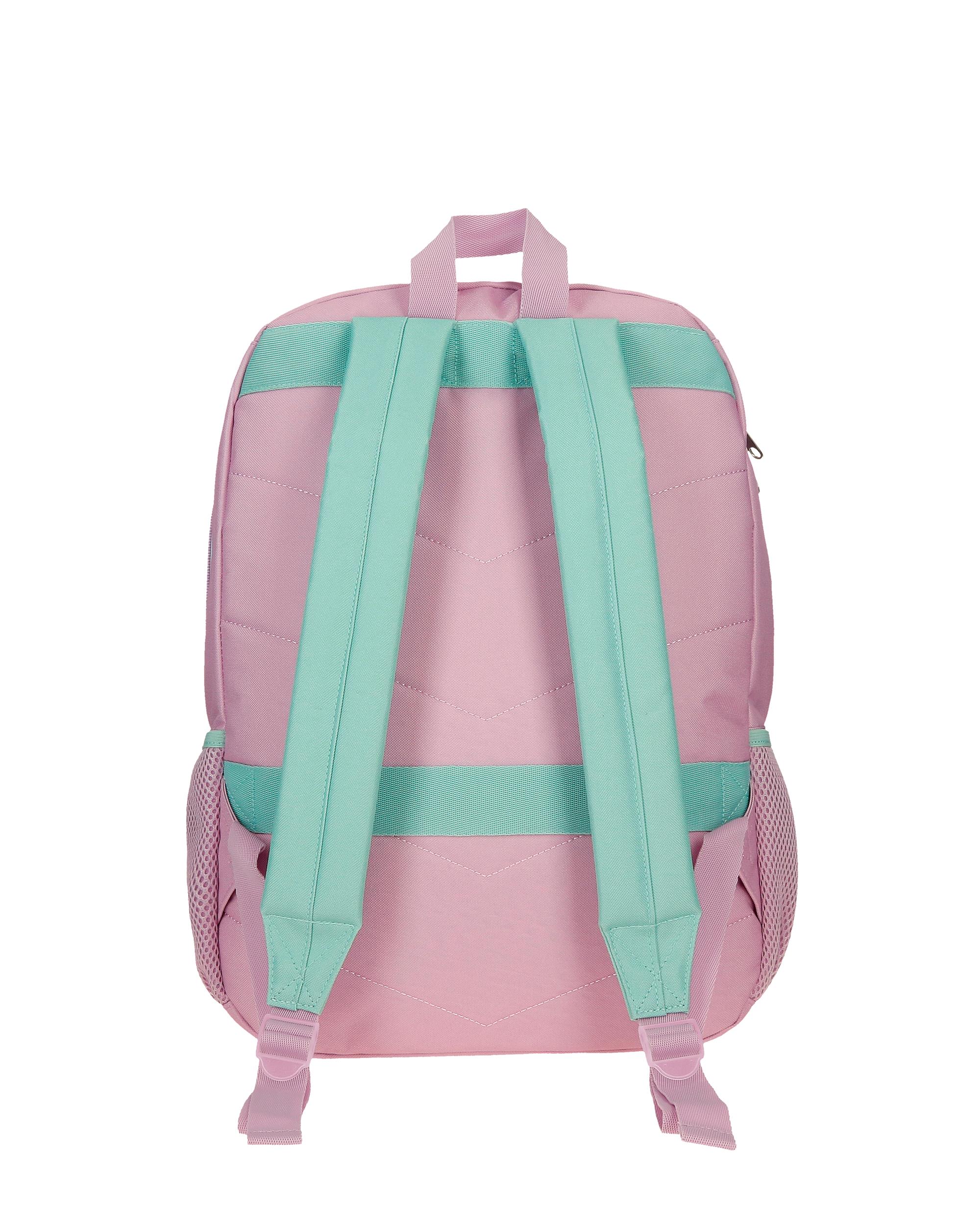 Mochila Stitch Just Chill de Dois Compartimentos 44 Cm Verde-3