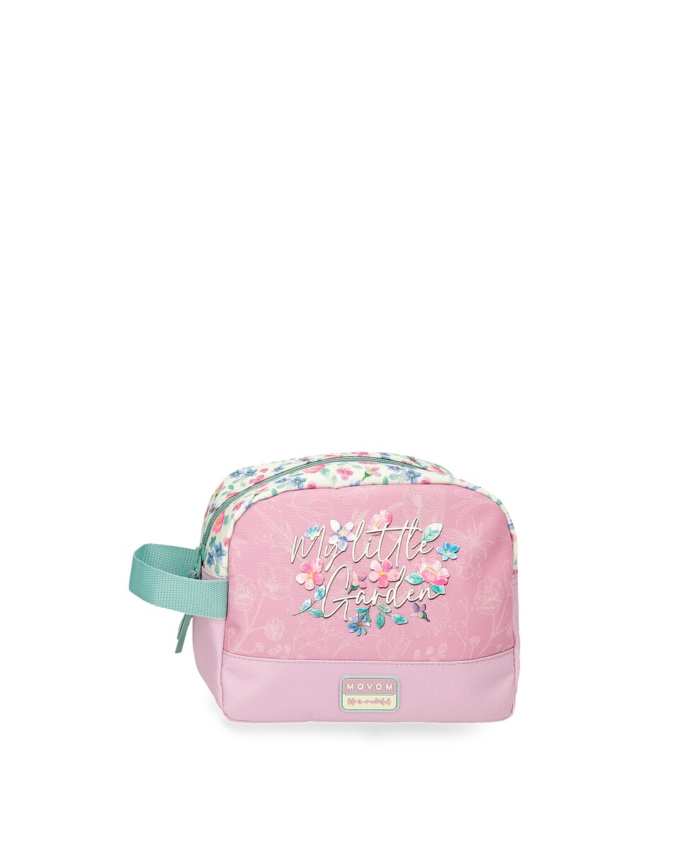 Estojo My Little Garden de Cinco Compartimentos com Alça para Pendurar Rosa-1