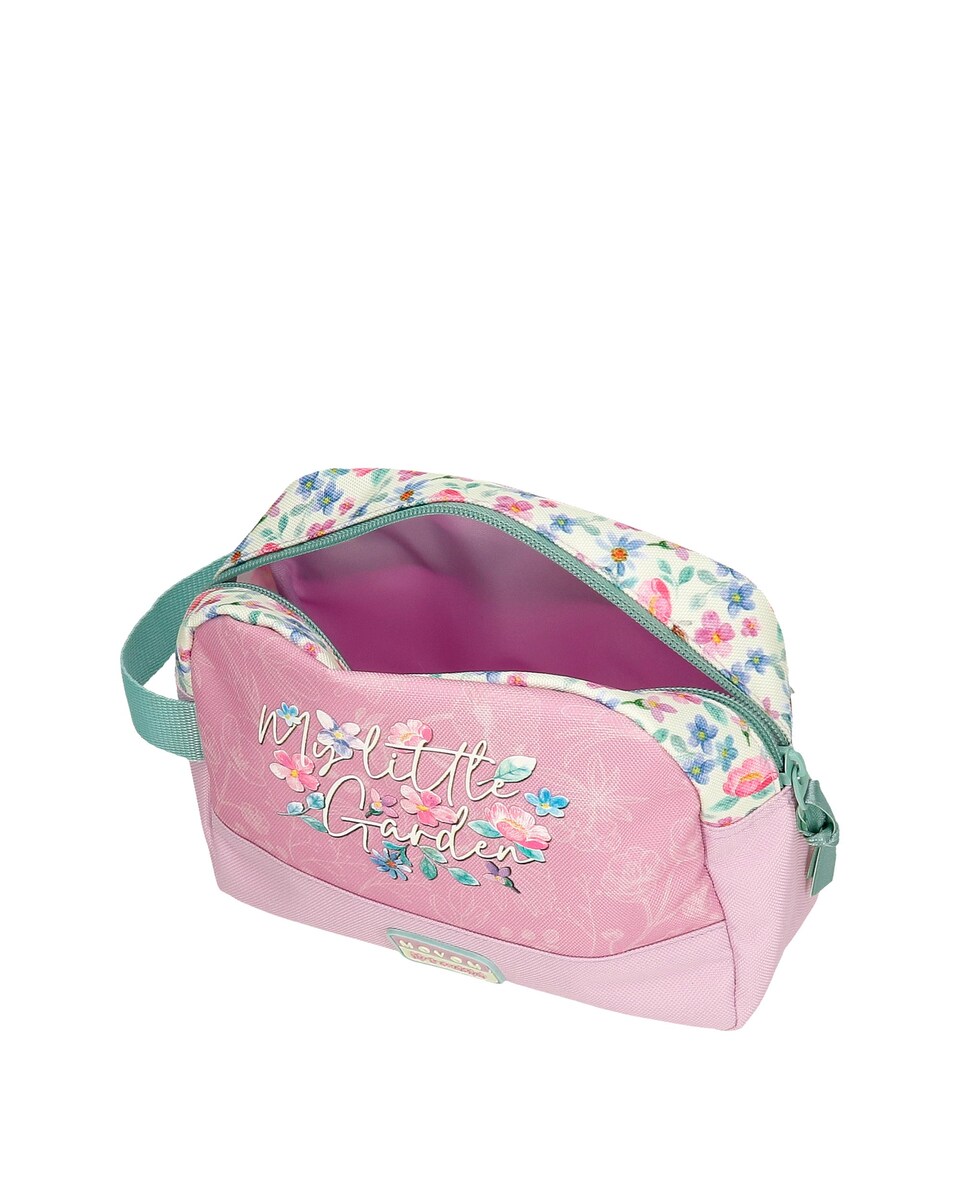Estojo My Little Garden de Cinco Compartimentos com Alça para Pendurar Rosa-4