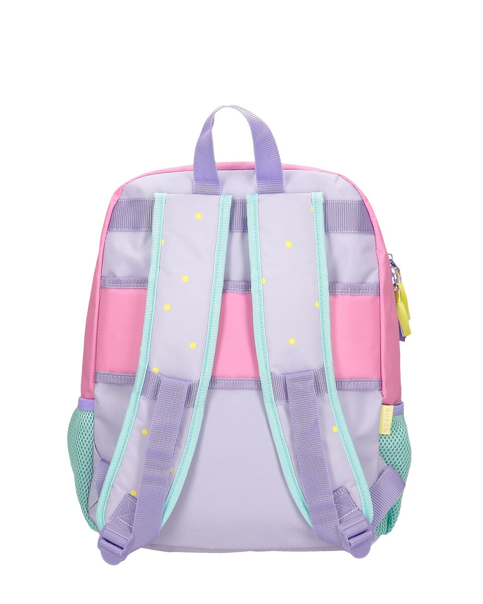 Mochila Escolar New Adventures com Bolsos Laterais Multicolor-3