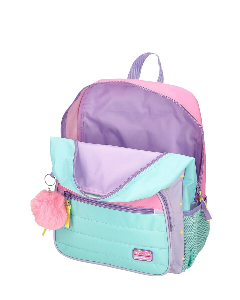 Mochila Escolar New Adventures com Bolsos Laterais Multicolor-4