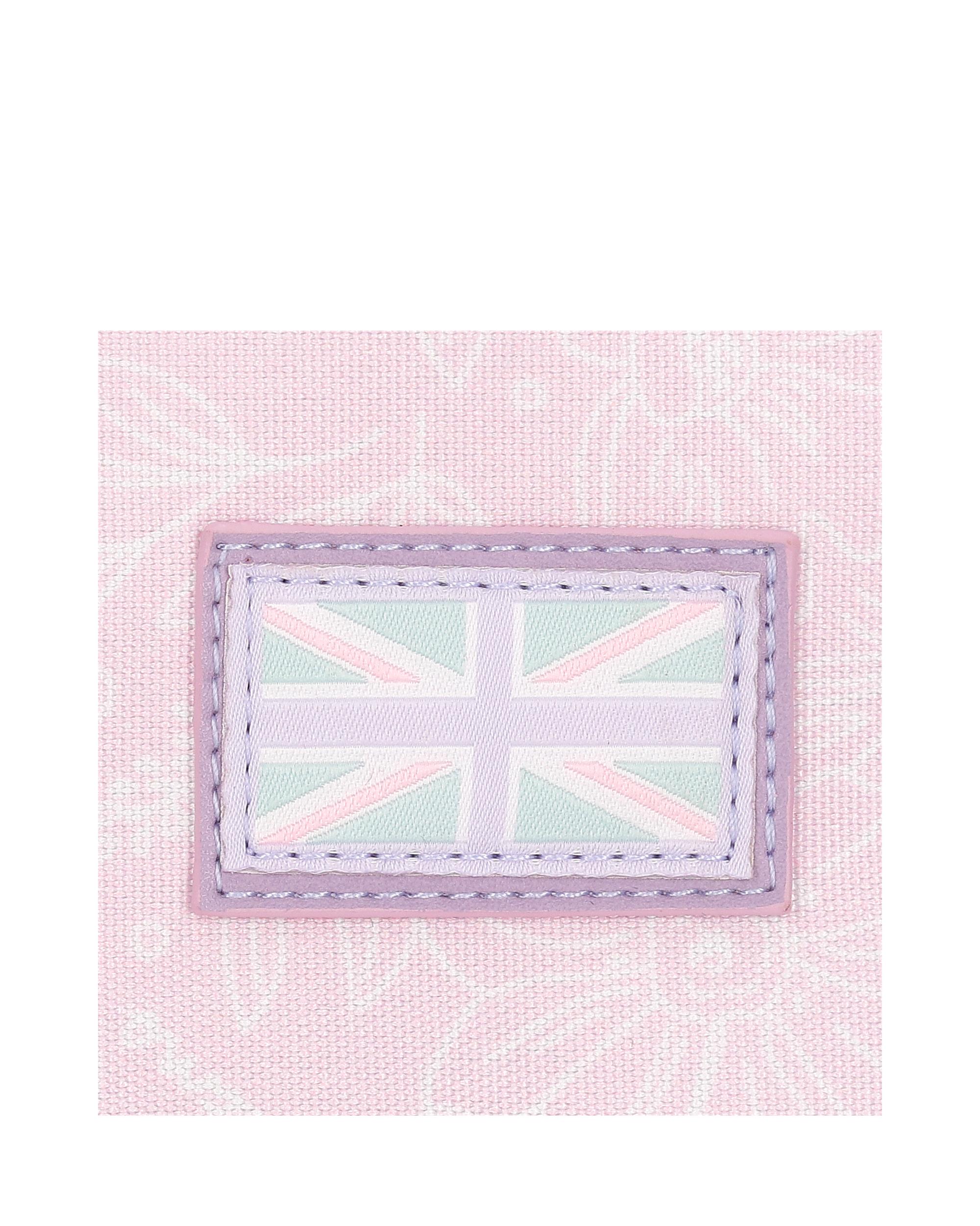 Mochila Escolar Renata com Bolso Frontal e Porta-chaves Decorativo Roxo-5