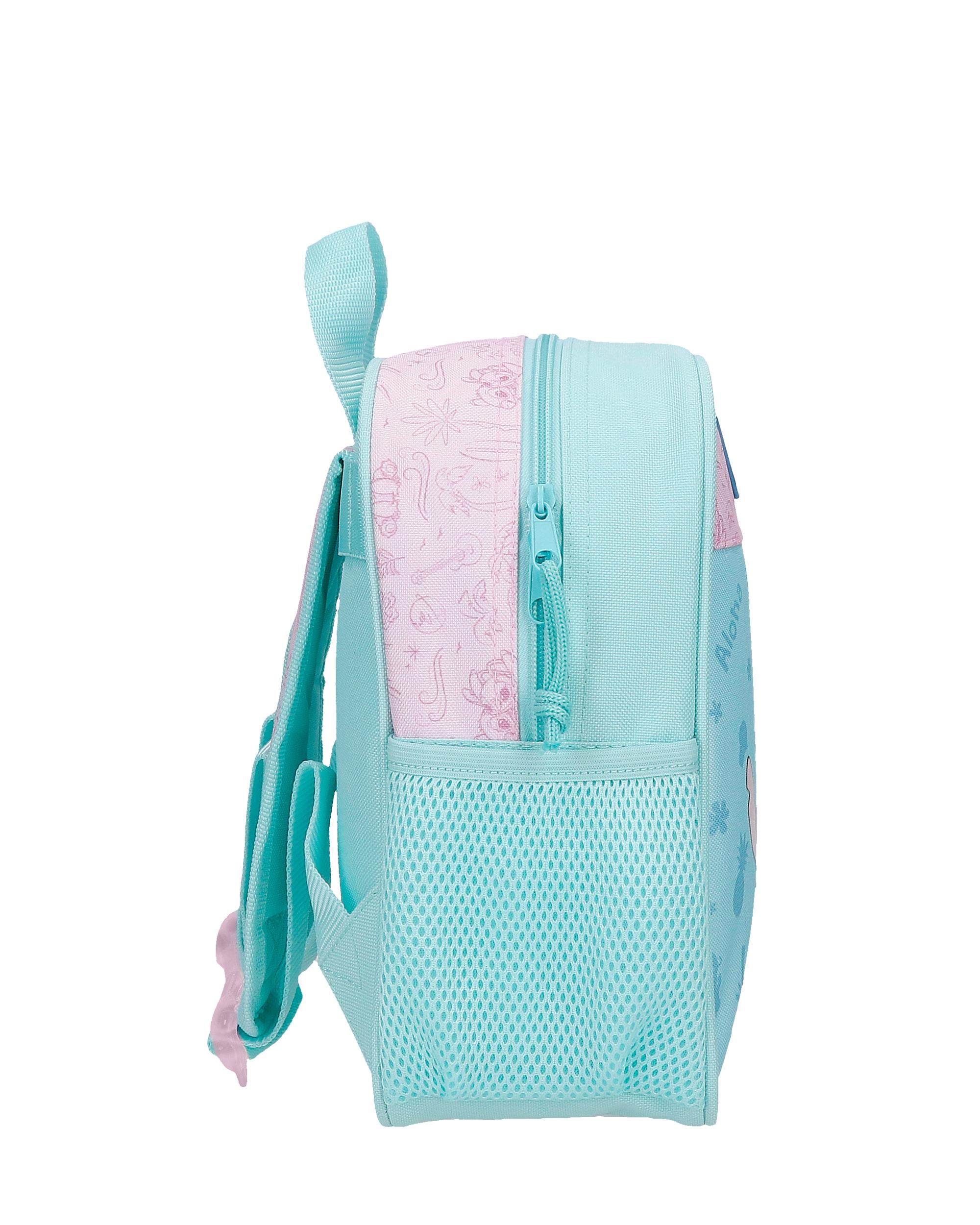 Mochila Pré-escolar Beach & Love 25 Cm com Capacidade de 6l em Turquesa Verde Azul-2