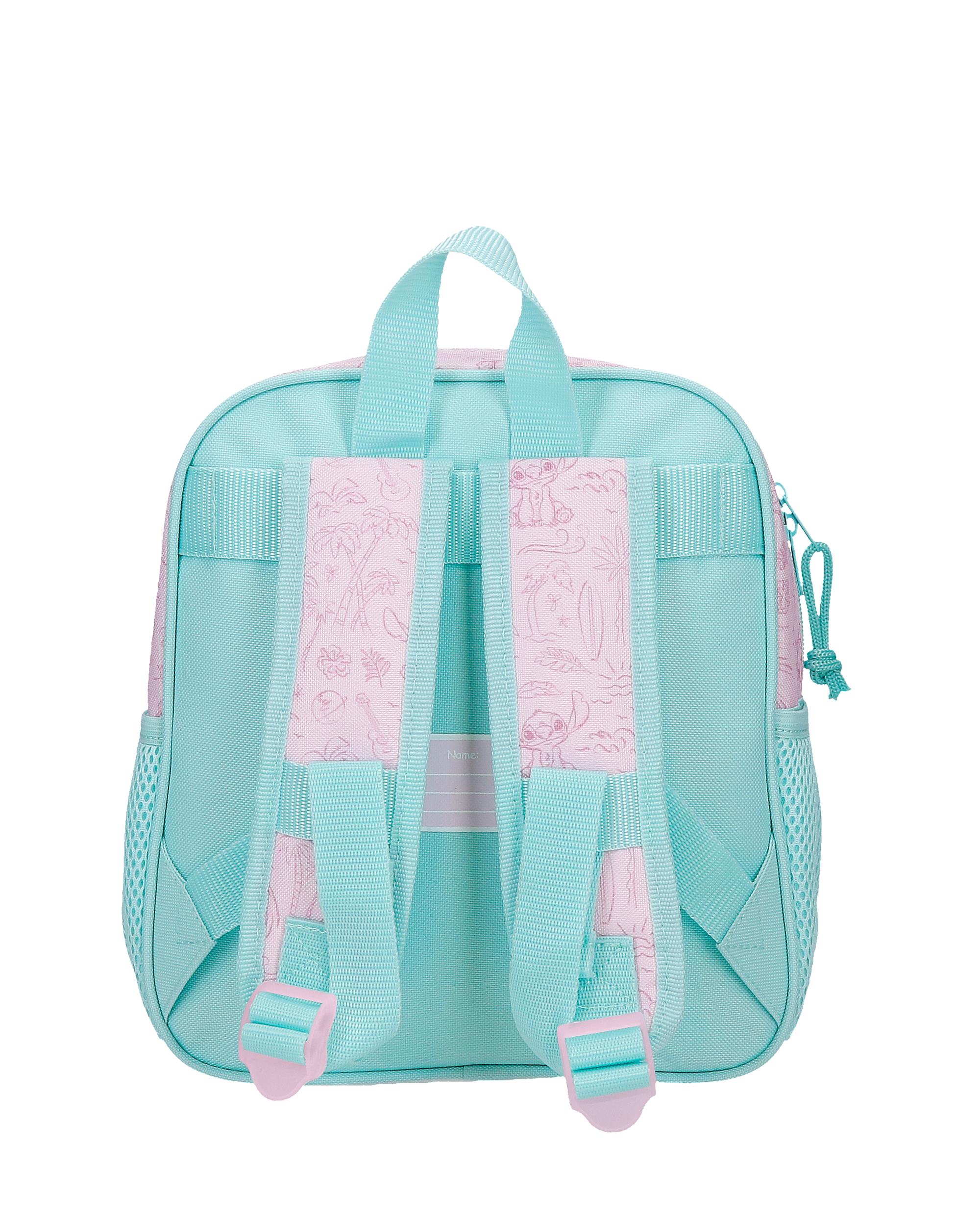 Mochila Pré-escolar Beach & Love 25 Cm com Capacidade de 6l em Turquesa Verde Azul-3