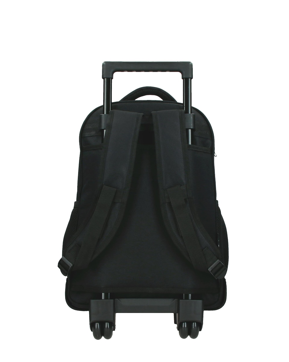 Mochila com Rodas Ponder de Compartimento Duplo e Bolsos Laterais Preto-3