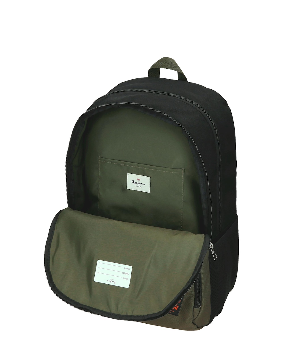 Mochila com Rodas Ponder de Compartimento Duplo e Bolsos Laterais Preto-5