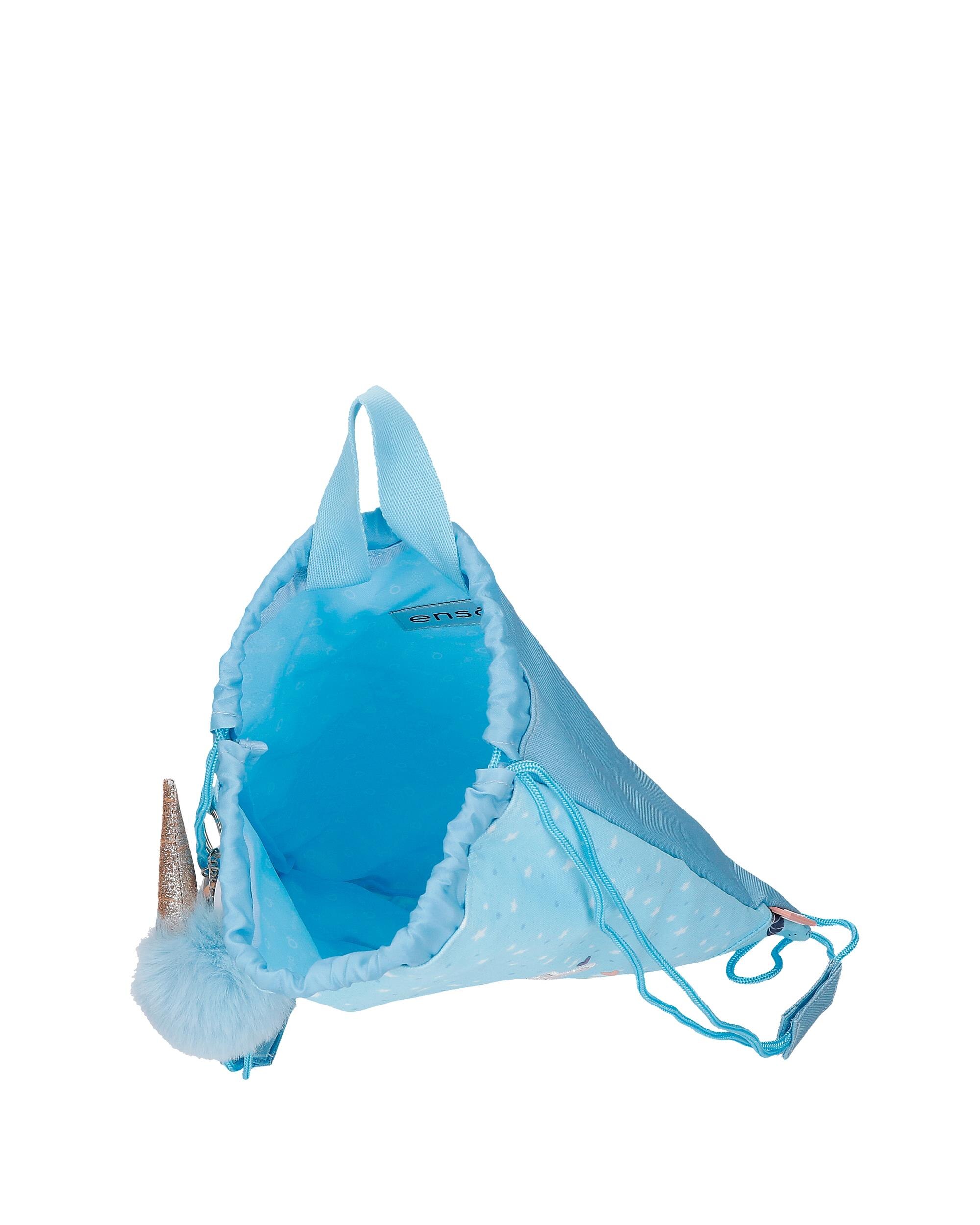 Mochila Saco Magic Summer com Fecho Frontal Azul-4