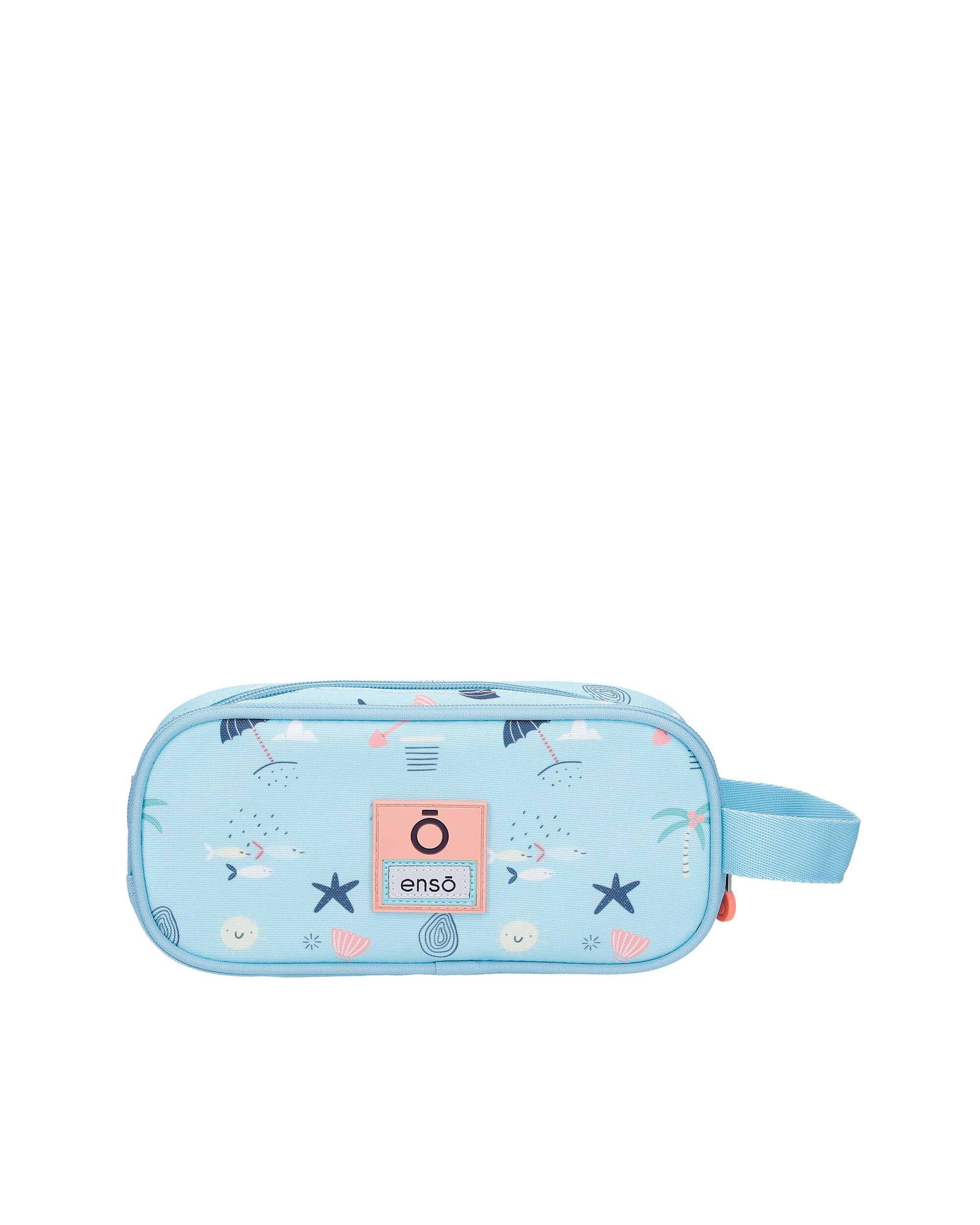 Estojo Magic Summer Triplo Compartimento Azul-3