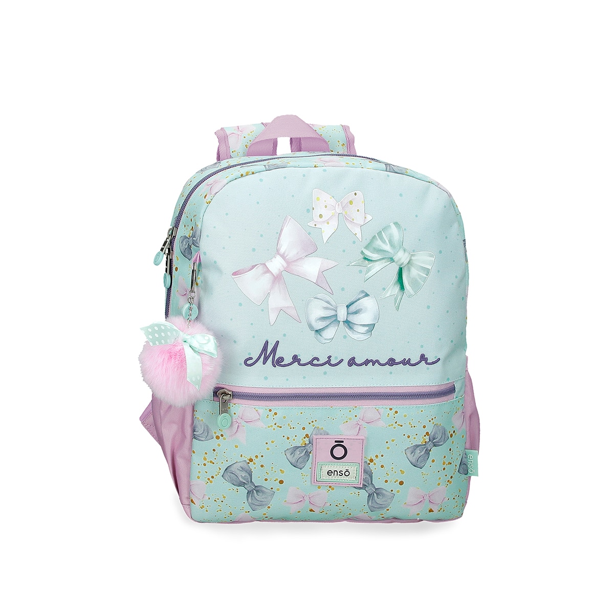 Imagem 0 de Mochila de Passeio Merci Amour de 32 Cm Adaptável com Bolsos Frontais