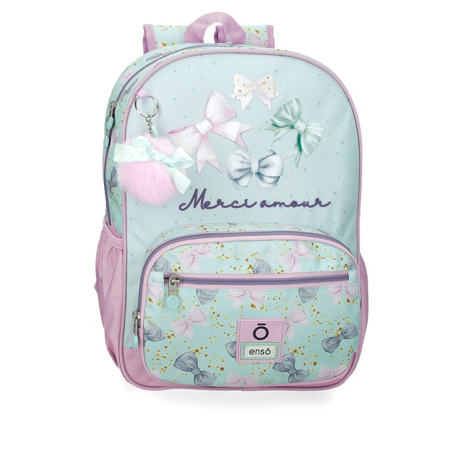 Imagem 0 de Mochila Escolar Merci Amour de 38cm com Bolsos Laterais