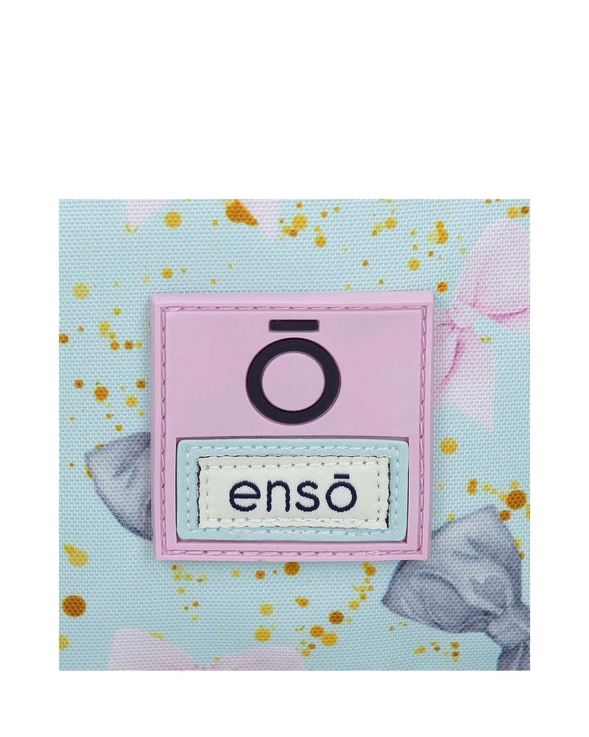 Estojo Enso Merci Amour de Cinco Compartimentos com Alça para Pendurar Verde-5