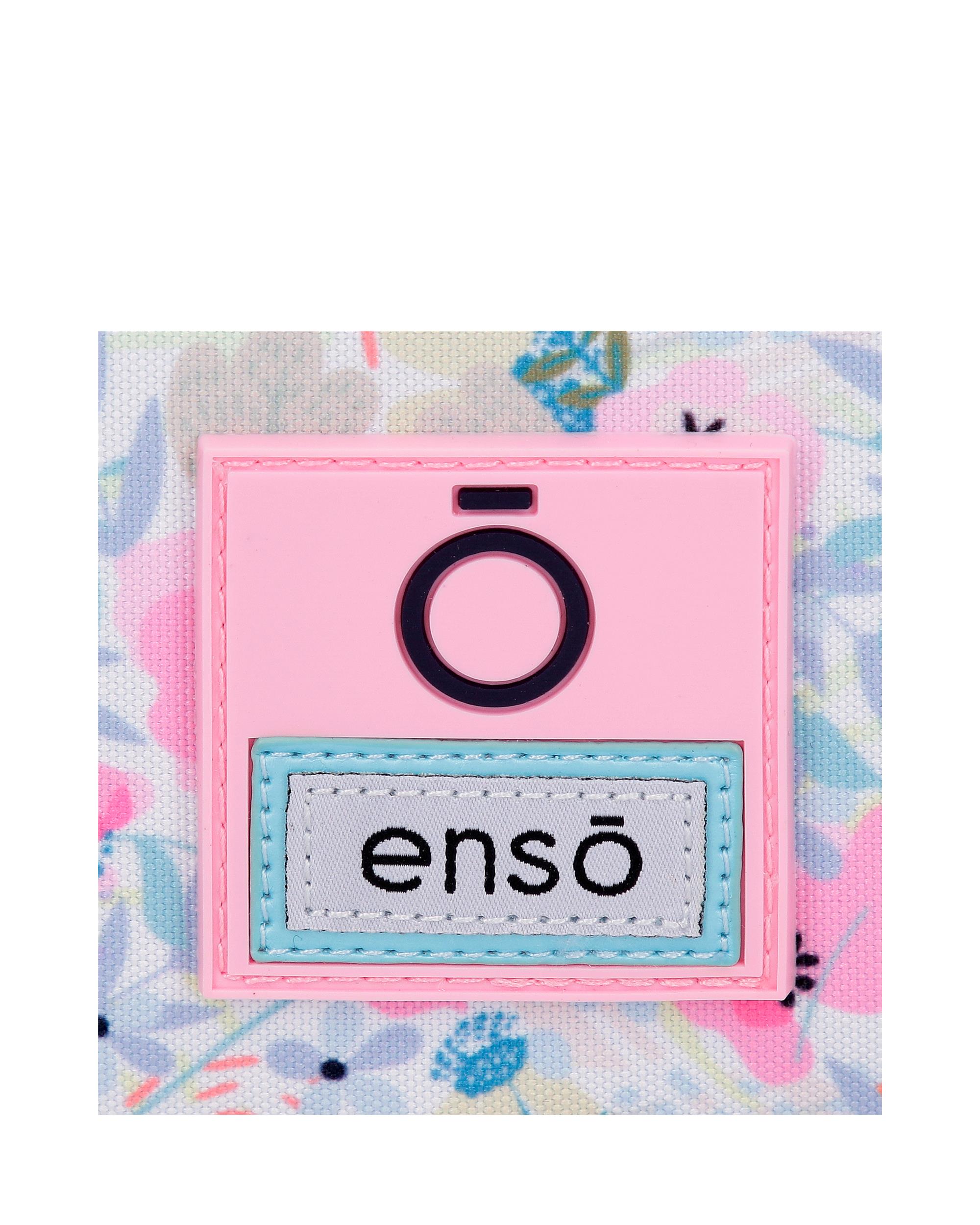 Estojo Full Of Flowers Três Compartimentos Rosa-5