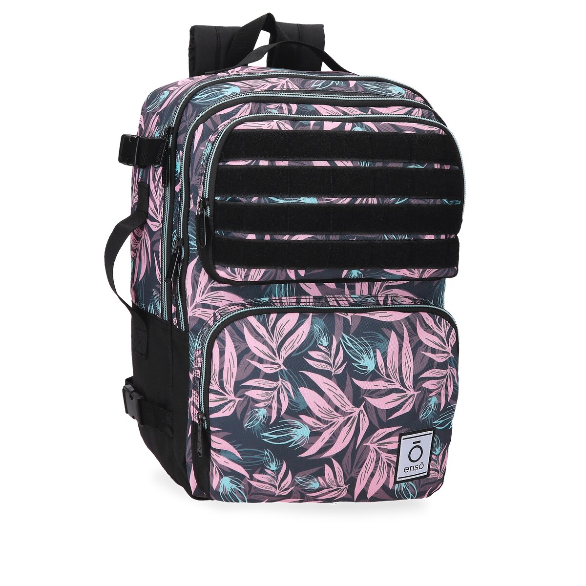 Mochila de Viagem Enso Fleur Folhas com Capacidade de 22l Multicolor-1