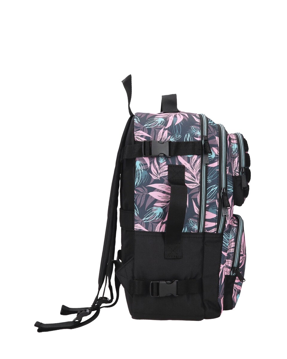 Mochila de Viagem Enso Fleur Folhas com Capacidade de 22l Multicolor-2