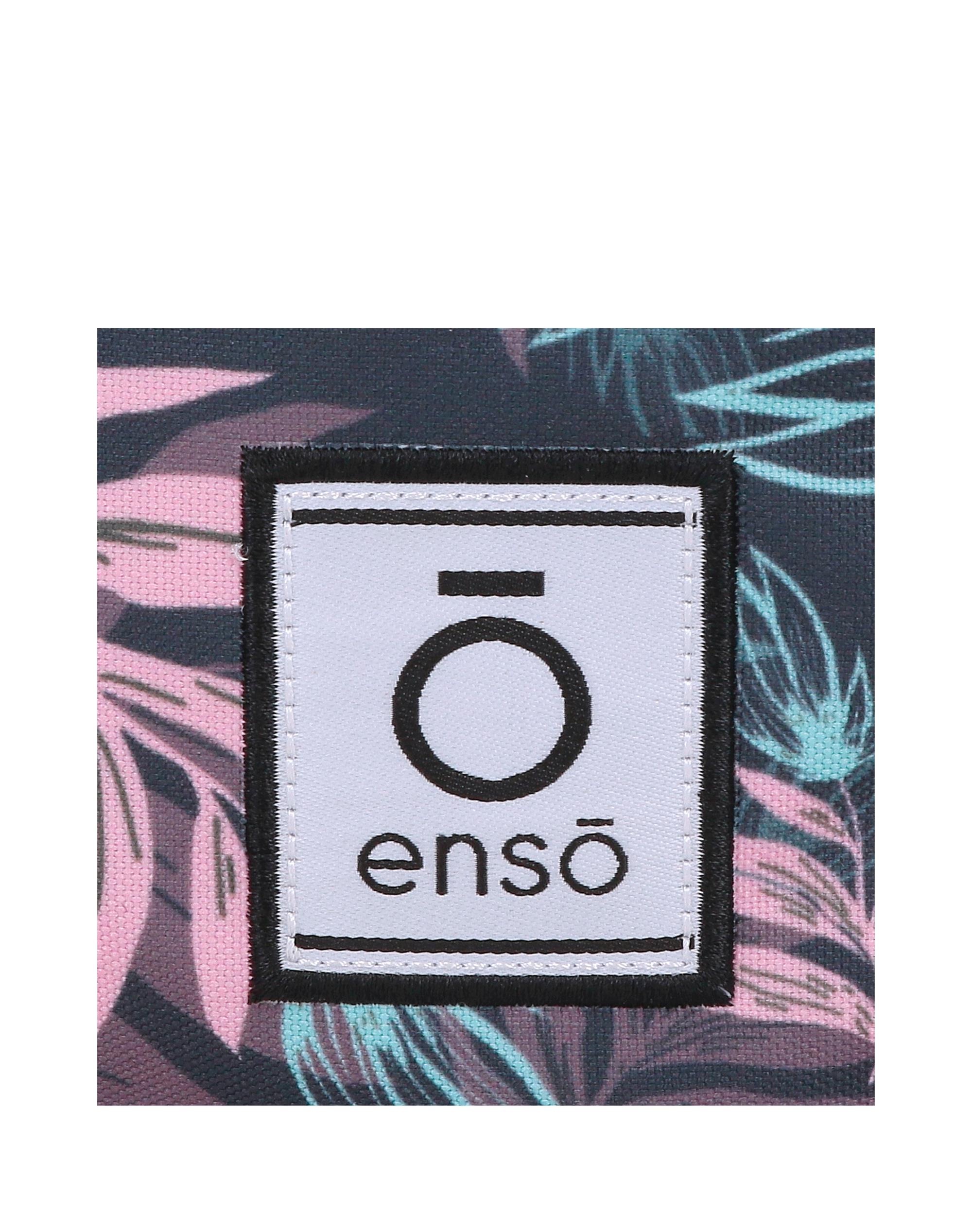 Estojo Três Compartimentos Enso Fleur Folhas Multicolor-5