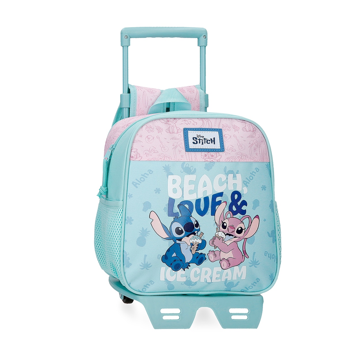 Imagem 0 de Mochila Pré-escolar Lilo & Stitch Beach & Love 25 Cm Beach & Love com Capacidade de 5,75l em Turquesa Verde