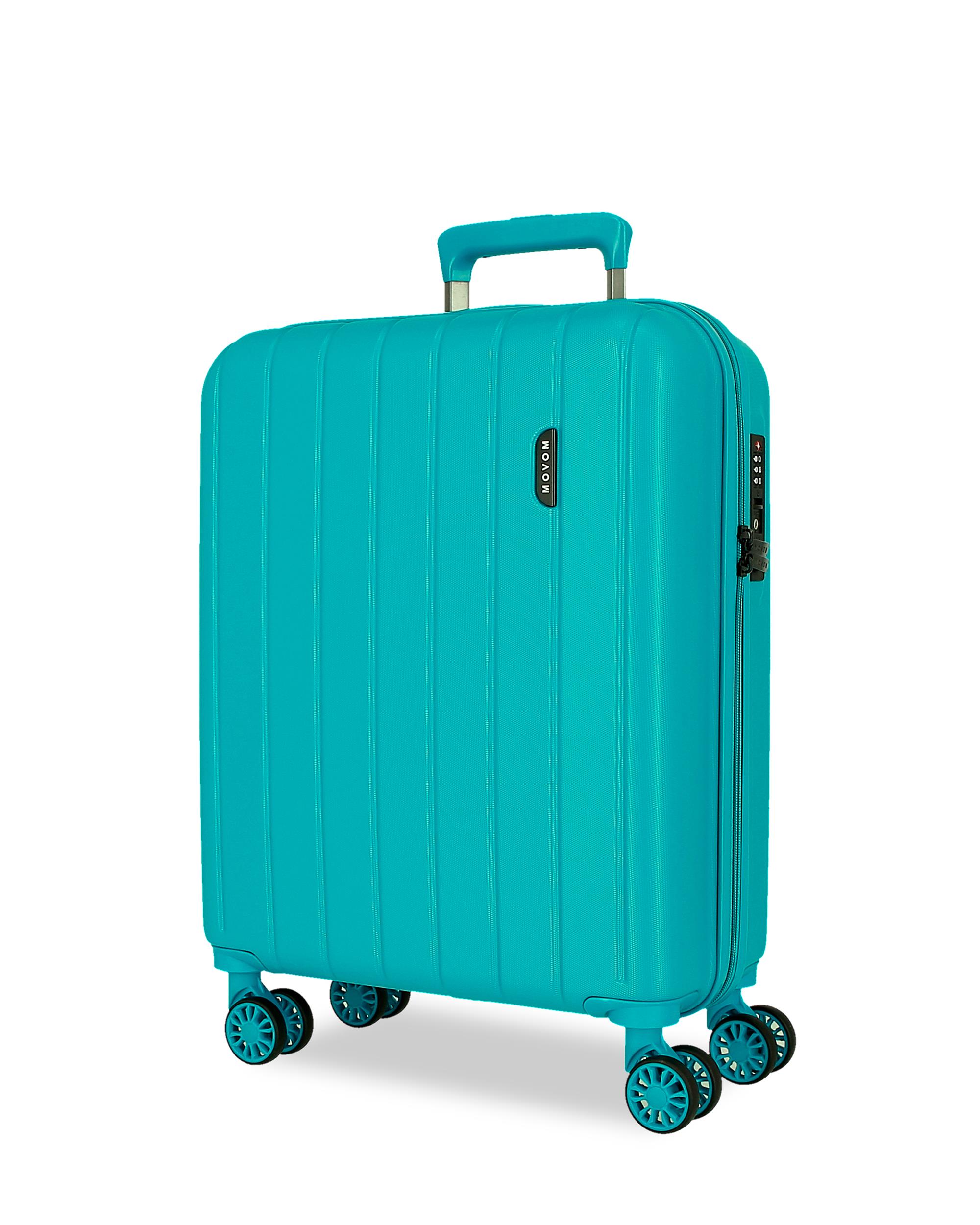 Imagem 0 de Mala de Cabine 55 Cm Movom Wood Abs com Capacidade de 37l em Turquesa Verde