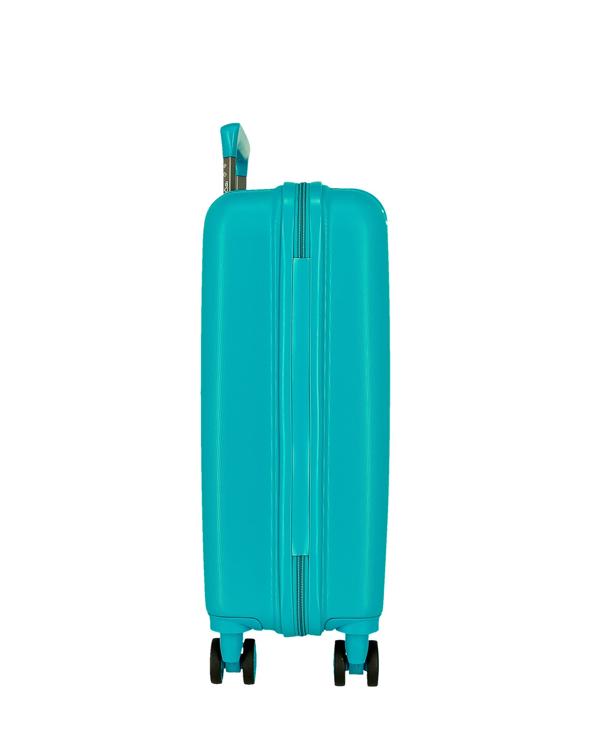 Mala de Cabine 55 Cm Movom Wood Abs com Capacidade de 37l em Turquesa Verde Azul-4