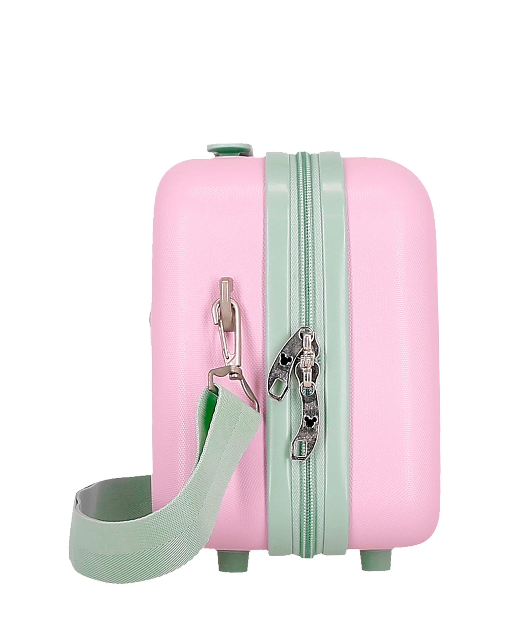 Necessaire Abs Adaptável Disney Mickey Crazy Trip com Capacidade de 9l em Rosa Rosa / Verde-2