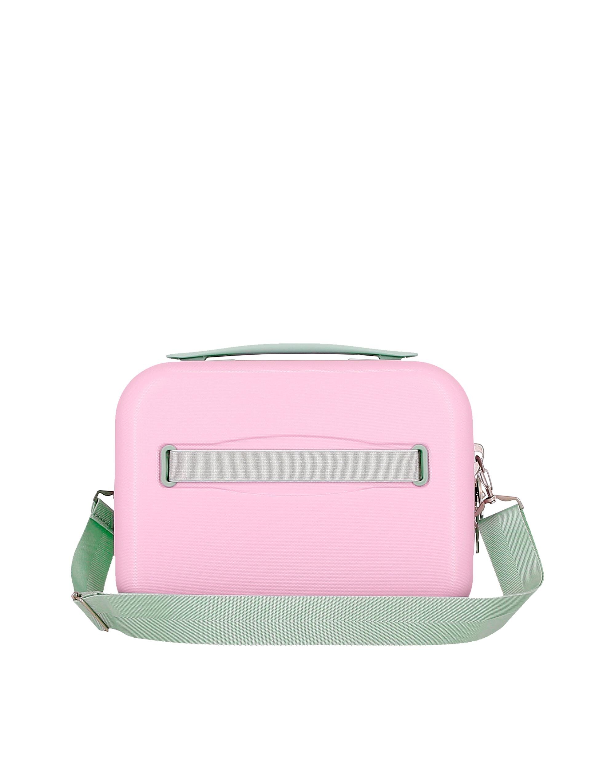 Necessaire Abs Adaptável Disney Mickey Crazy Trip com Capacidade de 9l em Rosa Rosa / Verde-3