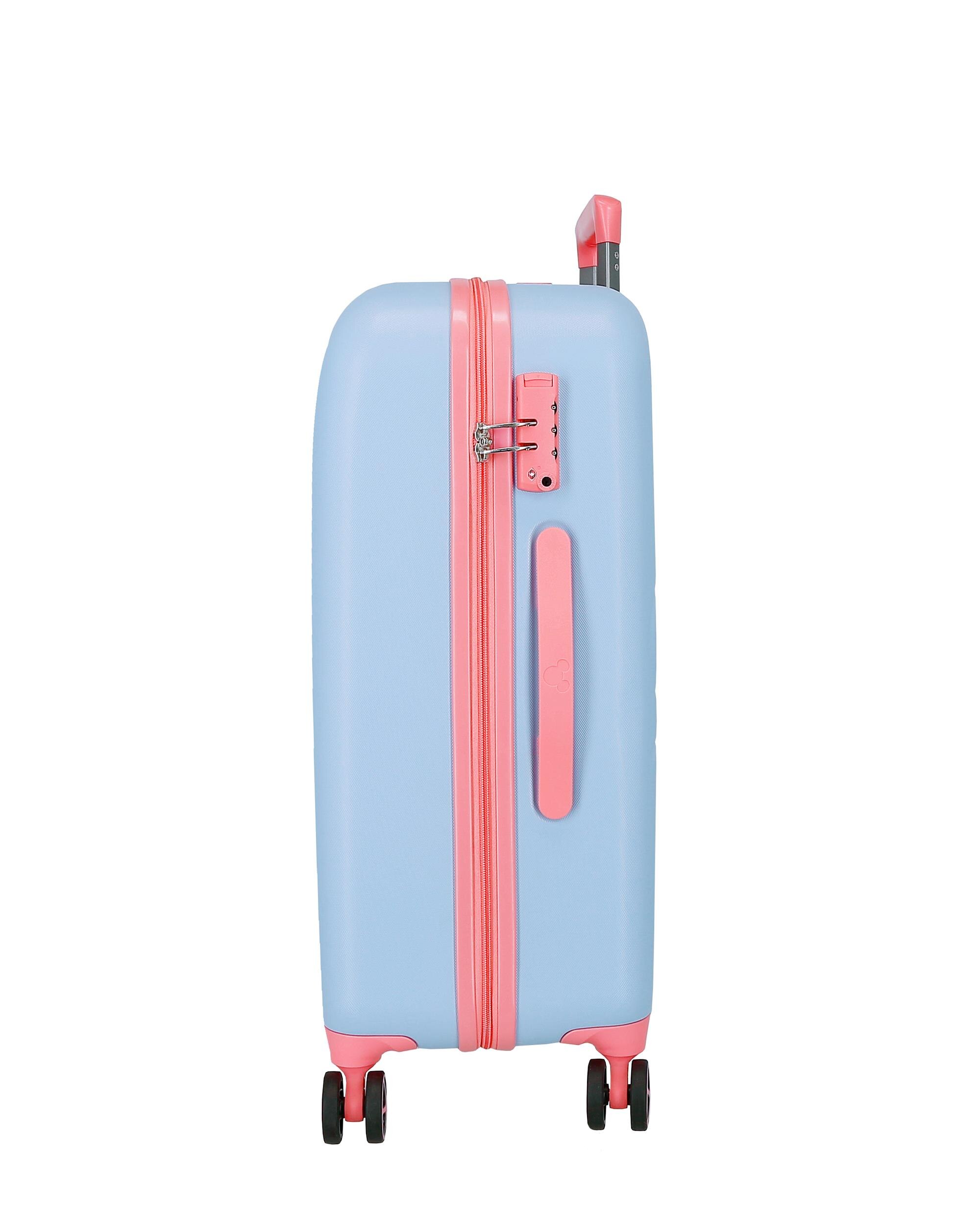 Mala Média Disney Mickey Crazy Trip com Capacidade de 75l Azul-4
