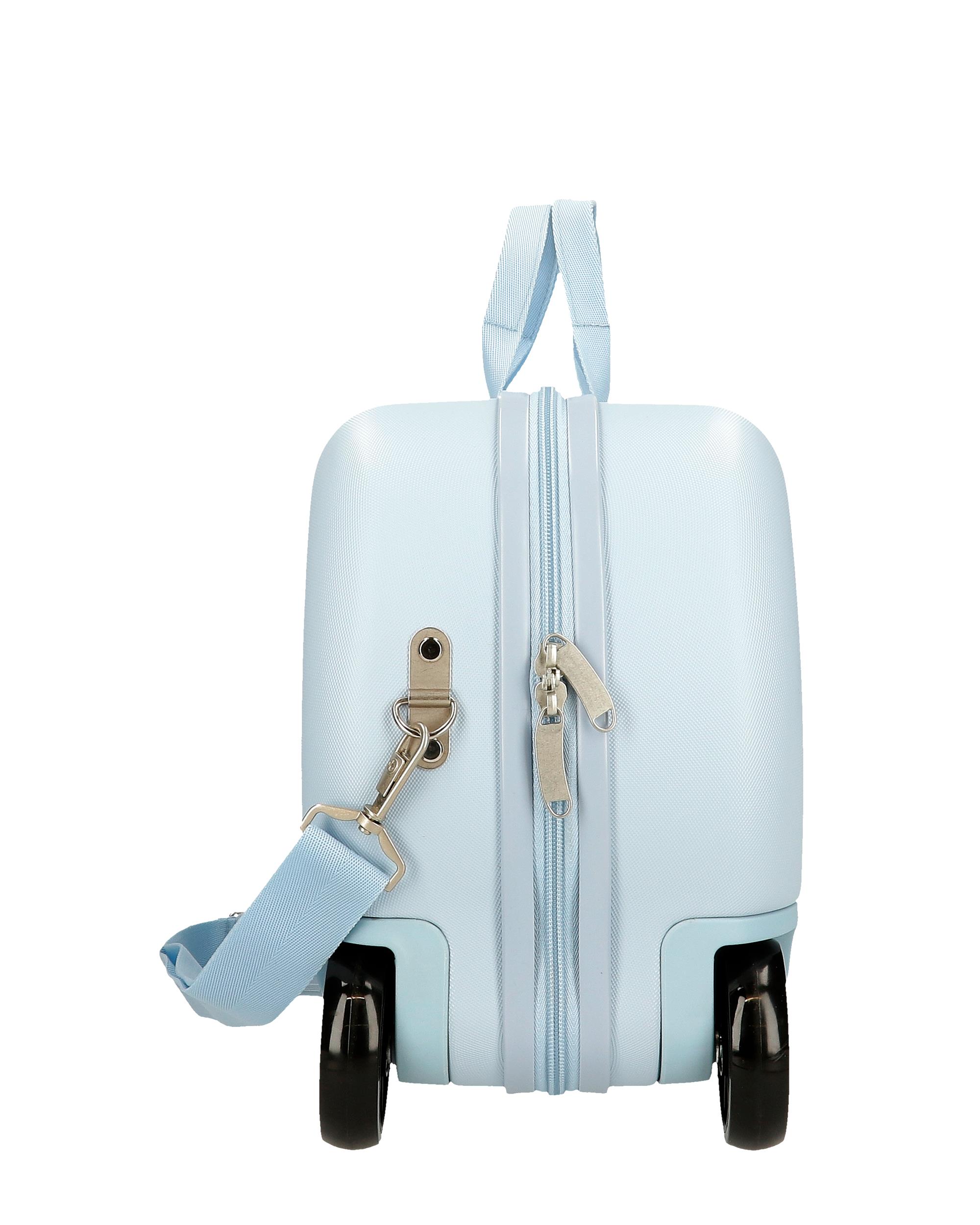 Mala Infantil 2 Rodas Multidirecionais Mickey Vibes com Capacidade de 28l em Turquesa Azul-2
