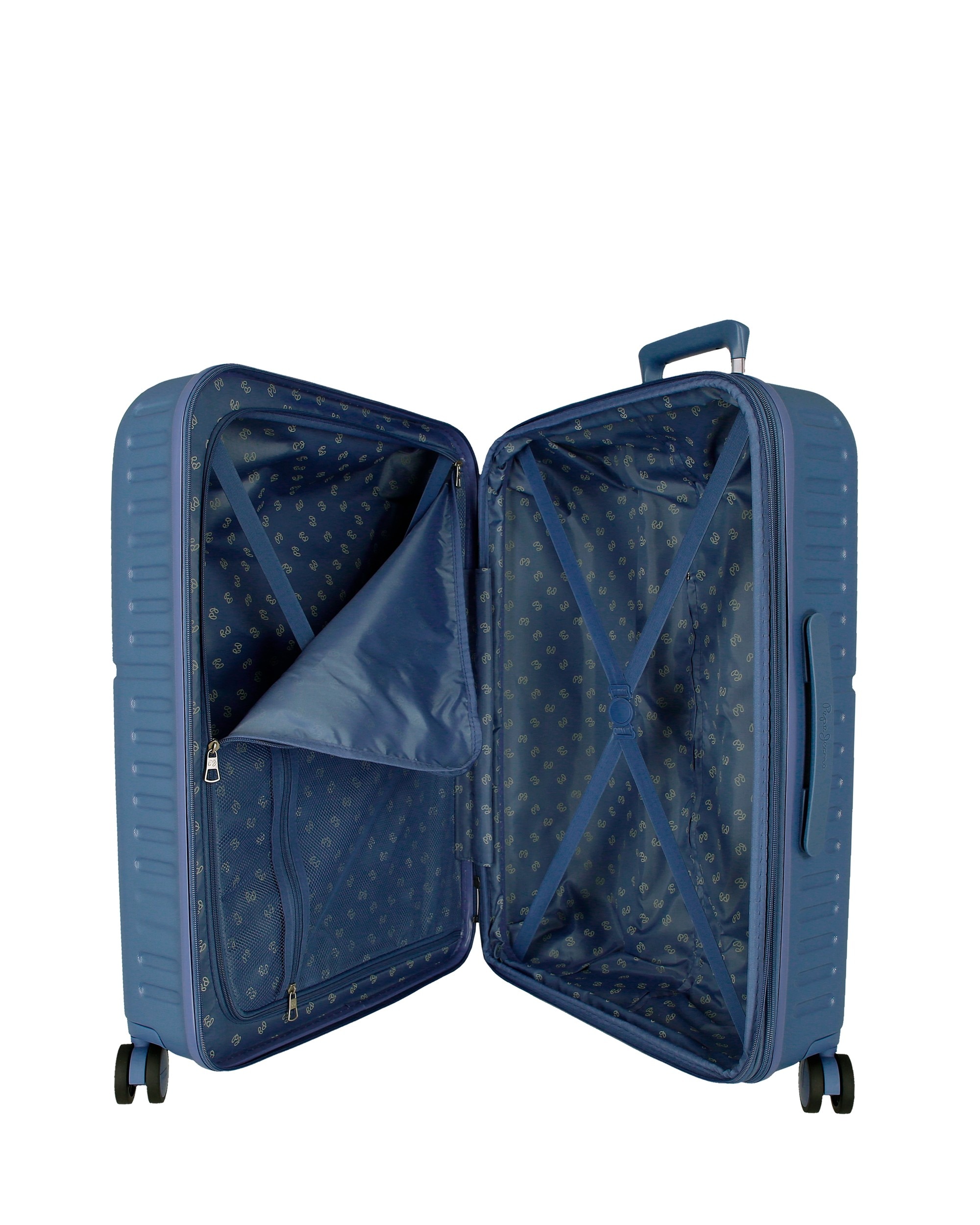 Mala Média 70 Cm Pjl Accent Abs Rígida com Capacidade de 94l Azul-5