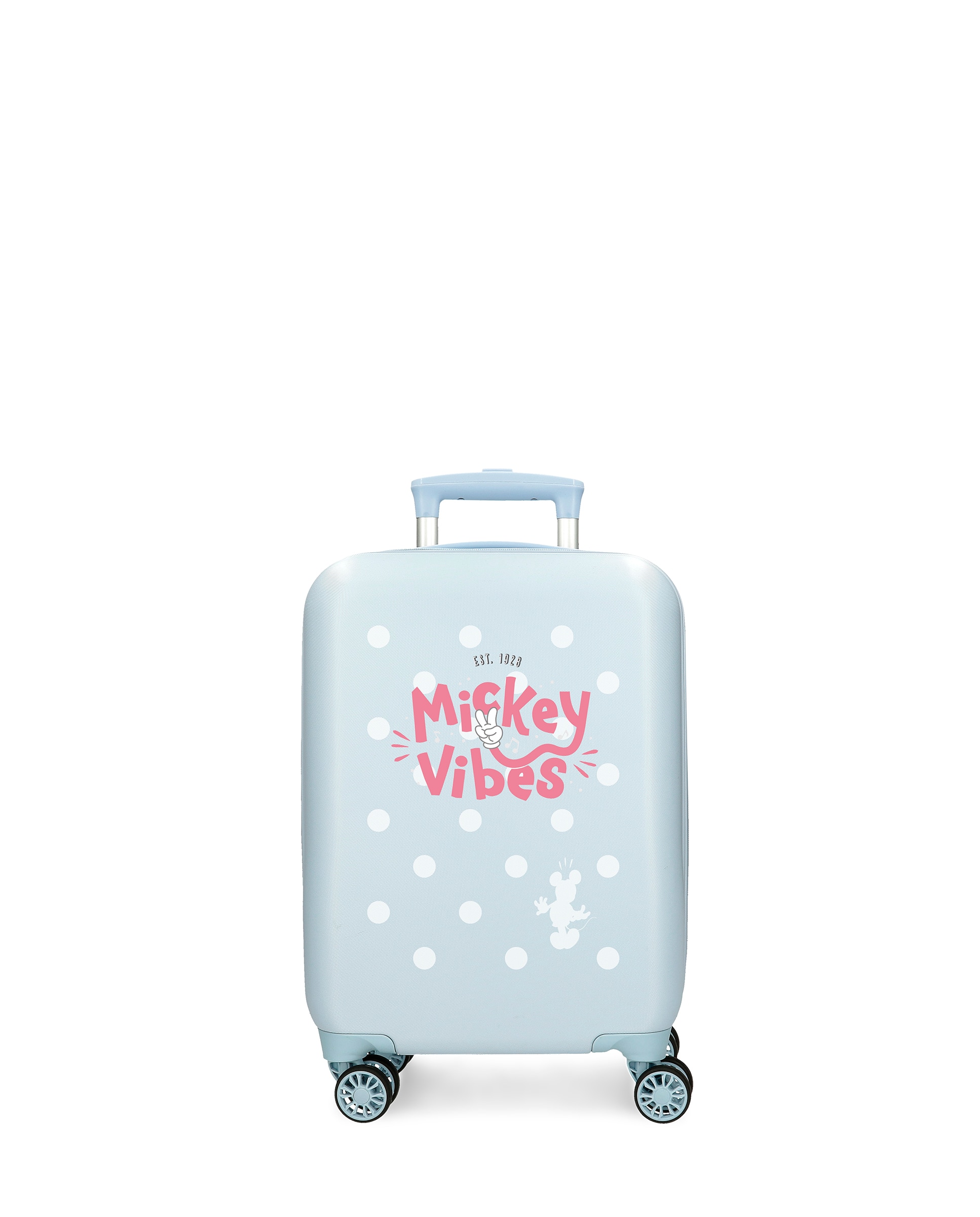 Mala de Cabine Mickey Vibes Rígida com Capacidade de 33l em Azul Azul-1