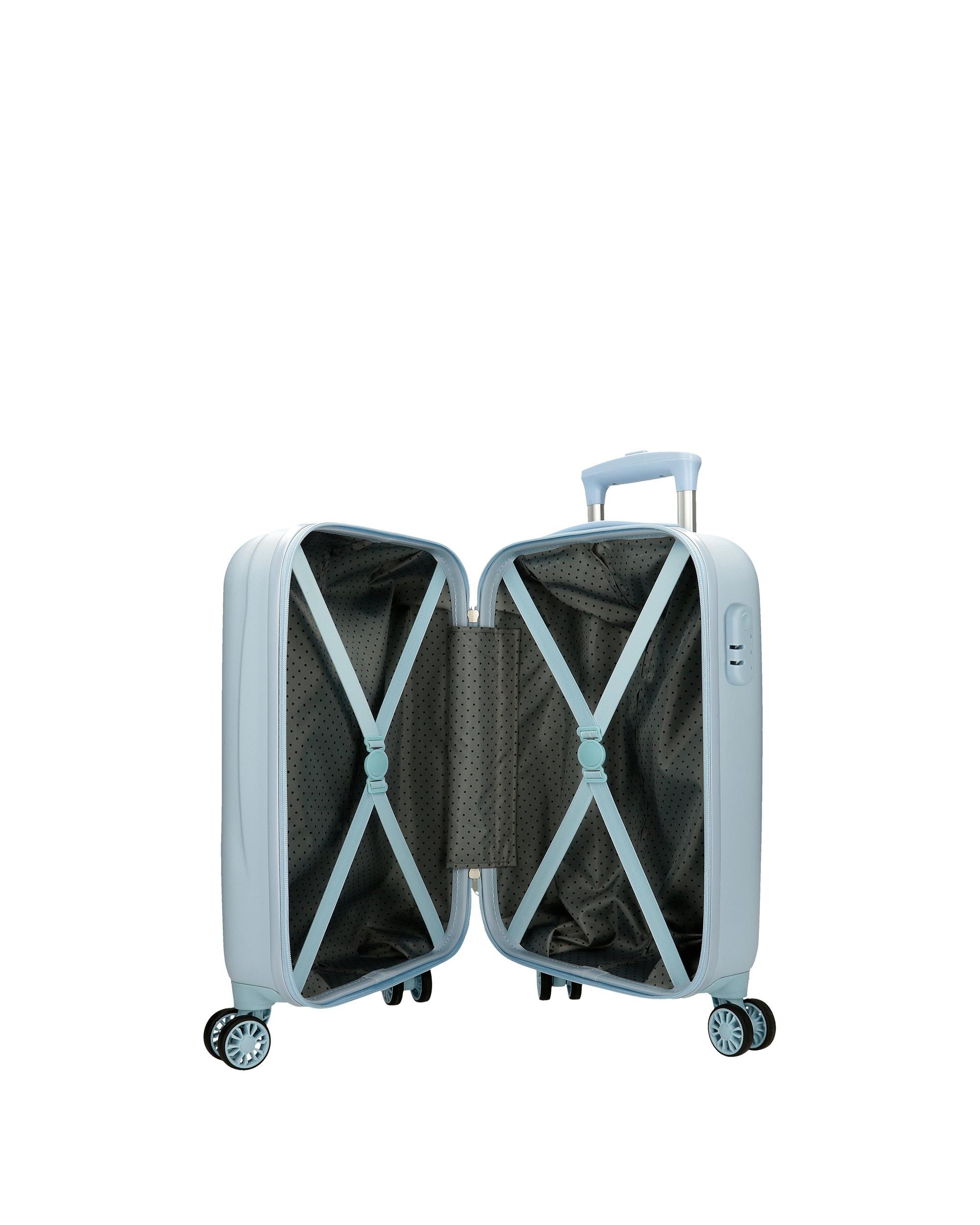 Mala de Cabine Mickey Vibes Rígida com Capacidade de 33l em Azul Azul-5