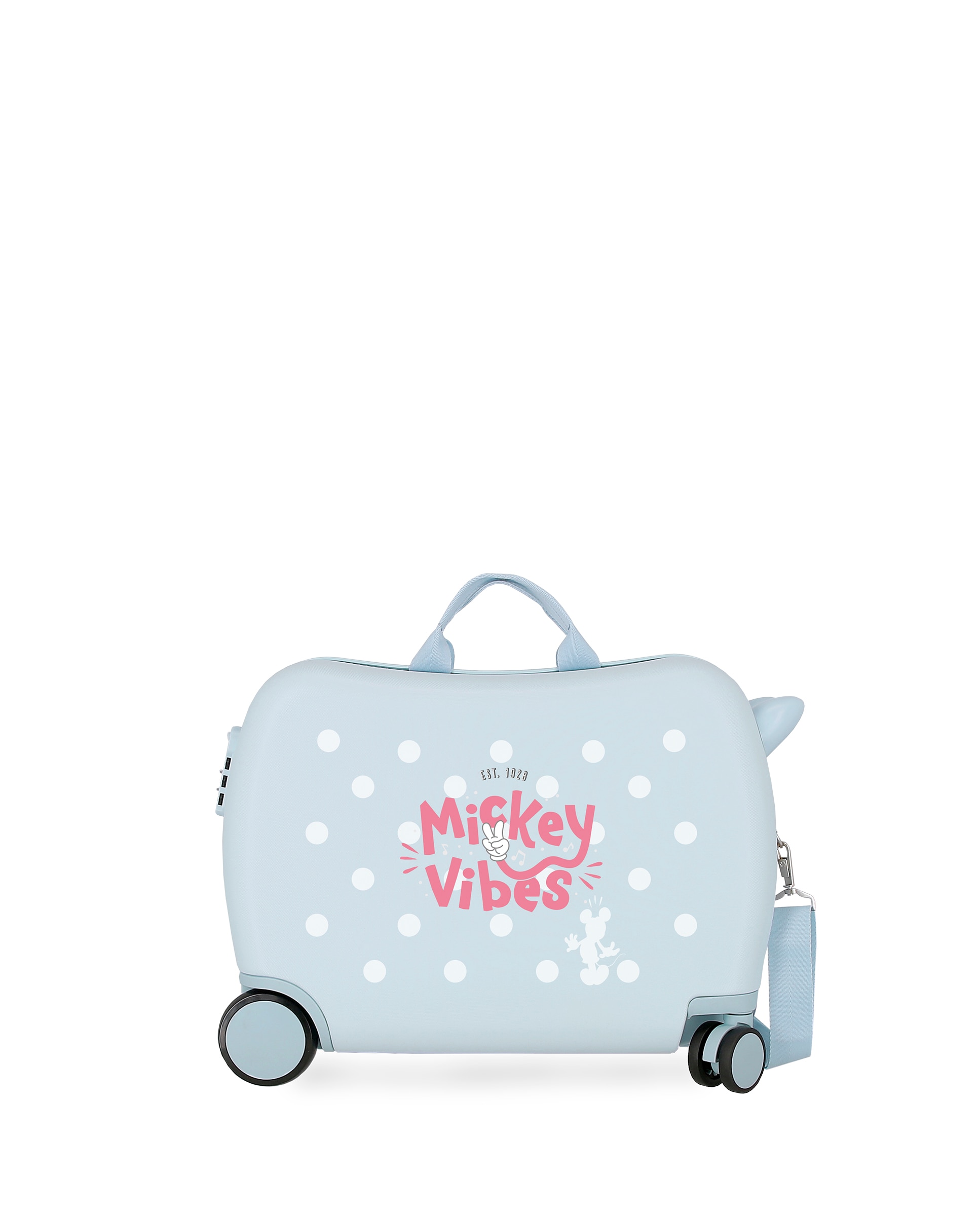Mala Infantil Mickey Vibes Rígida com Capacidade de 38l Azul-claro-1