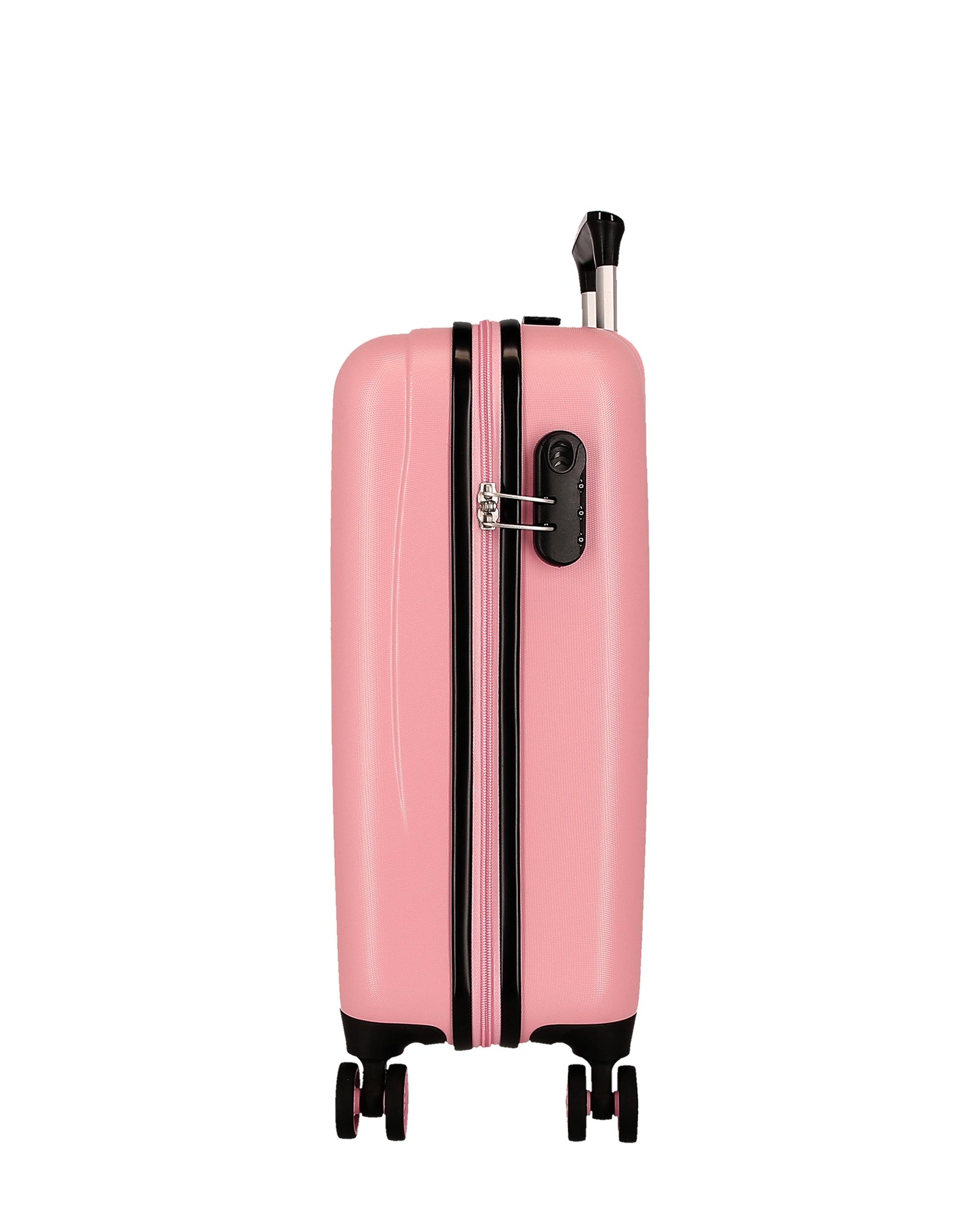 Mala de Cabine Minnie Heads Rígida com Capacidade de 35l Rosa-2