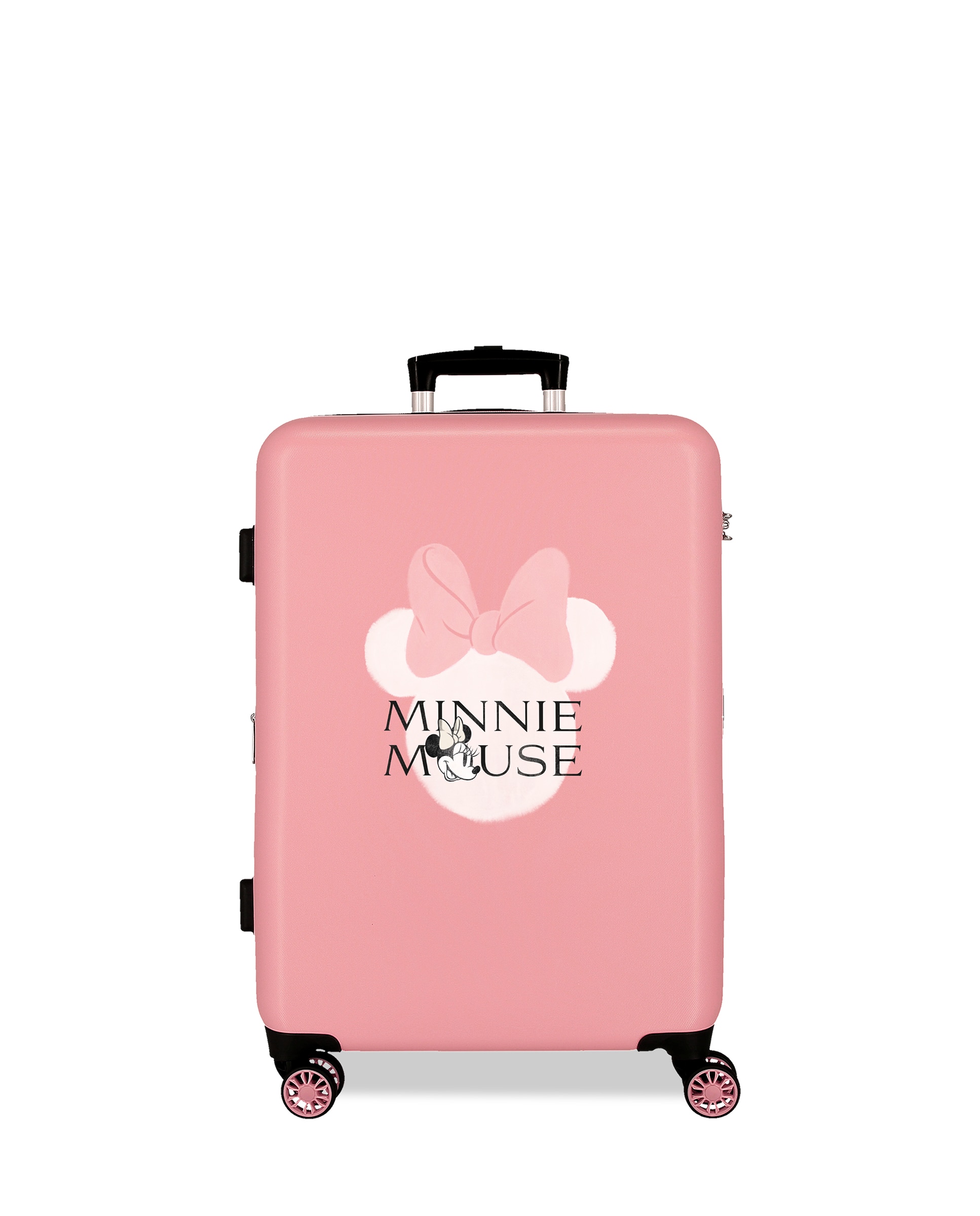 Mala Média Minnie Heads Rígida com Capacidade de 56l em Nude Rosa-1