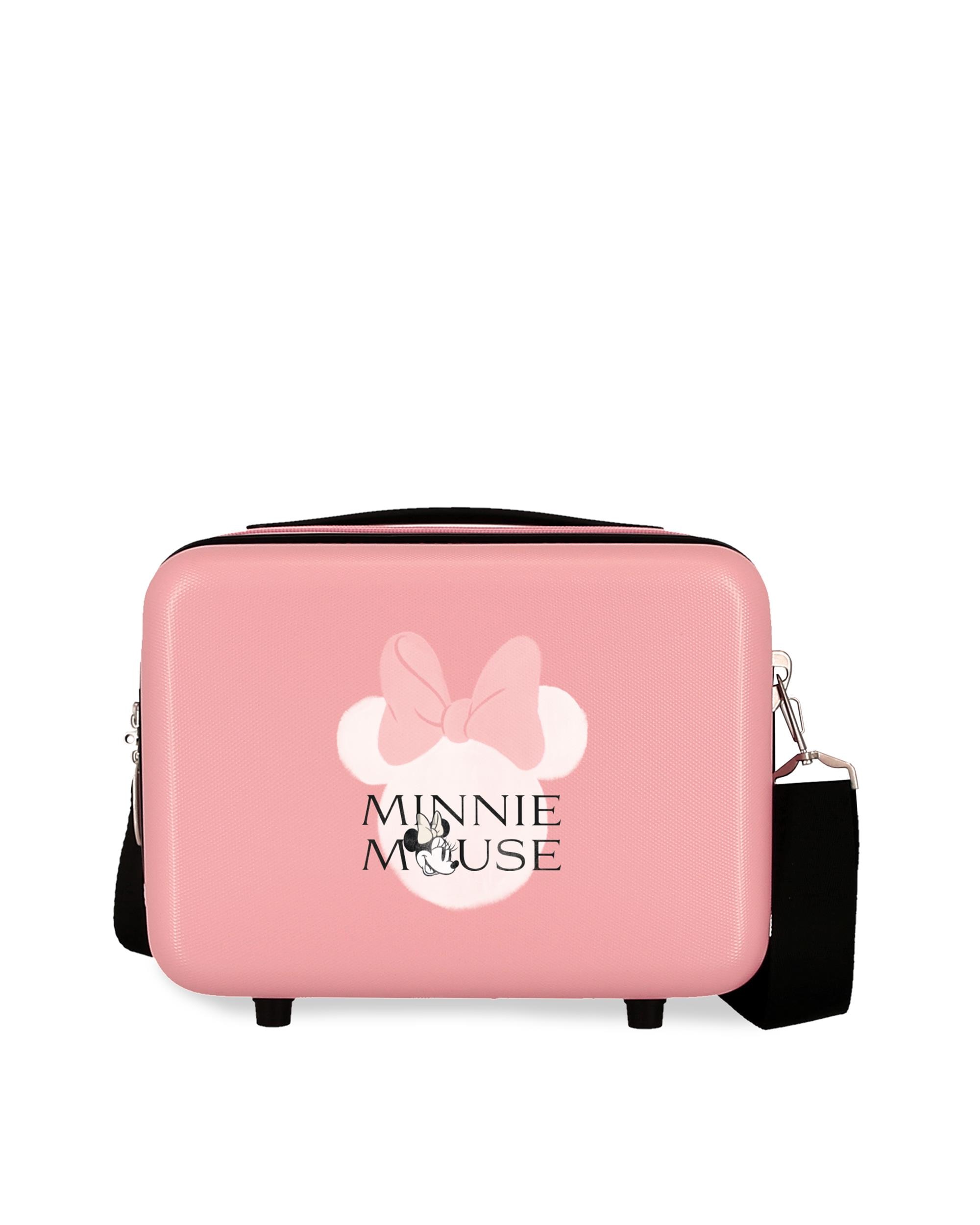 Necessaire Minnie Heads Adaptável com Capacidade de 9l Rosa-1