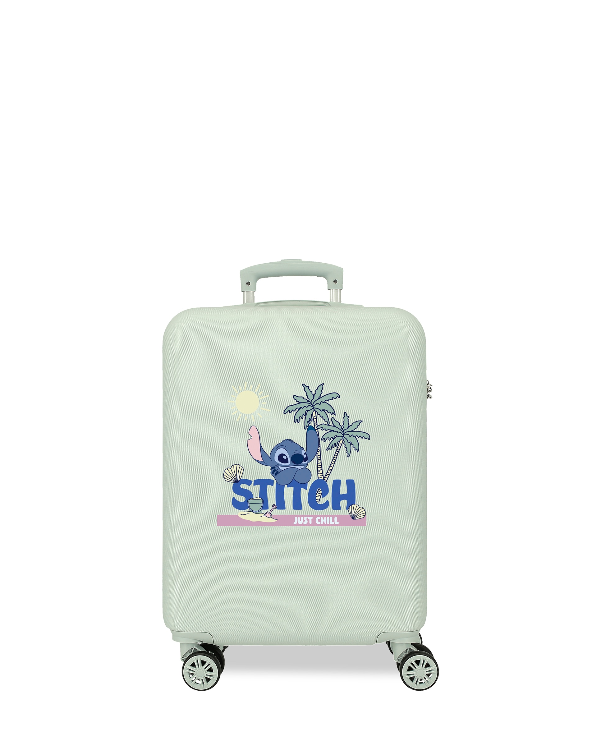 Mala de Cabine Stitch Just Chill Rígida com Capacidade de 35l em Verde Menta Verde-1