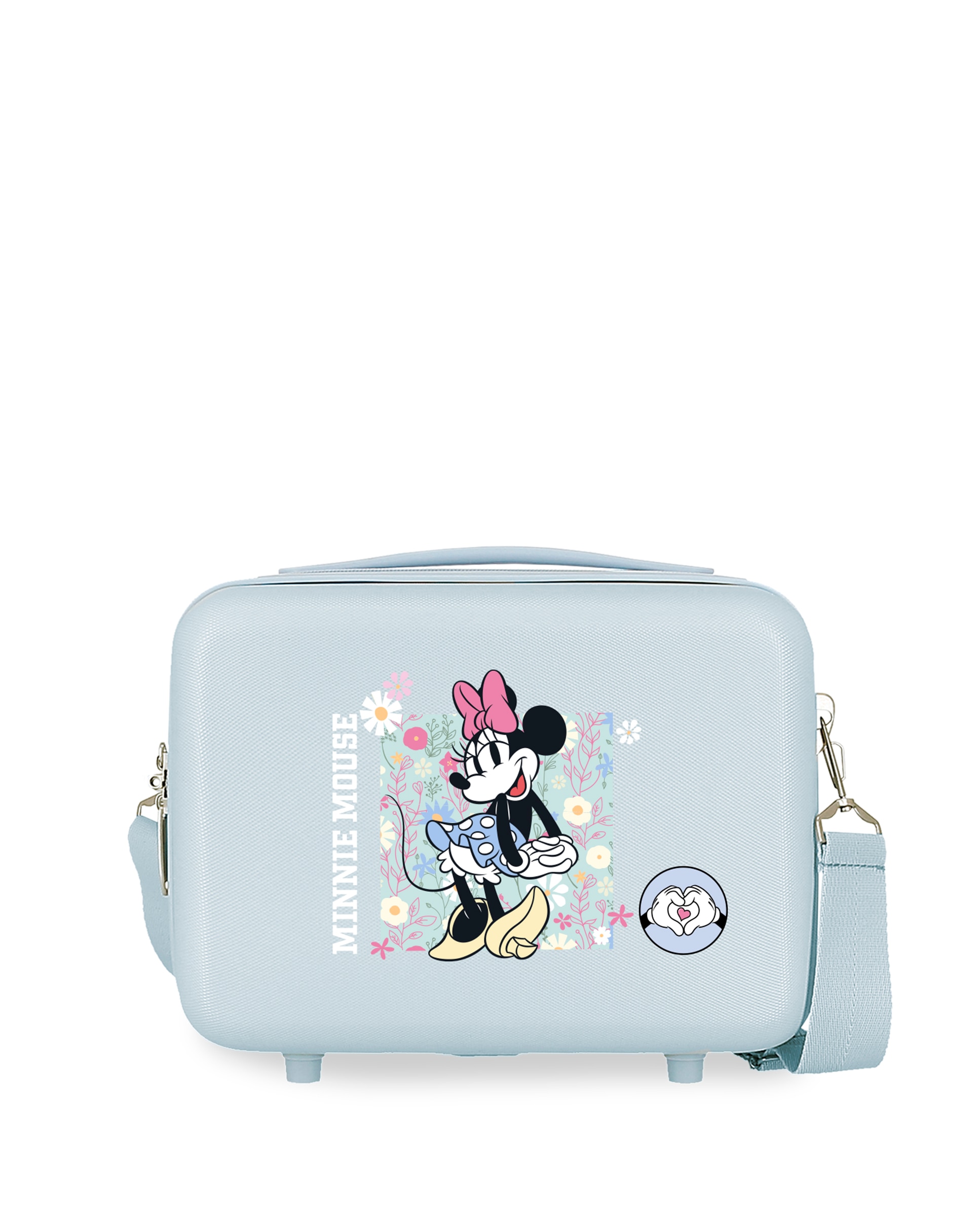 Necessaire Abs Minnie Happy Adaptável com Capacidade de 9l Azul-claro-1