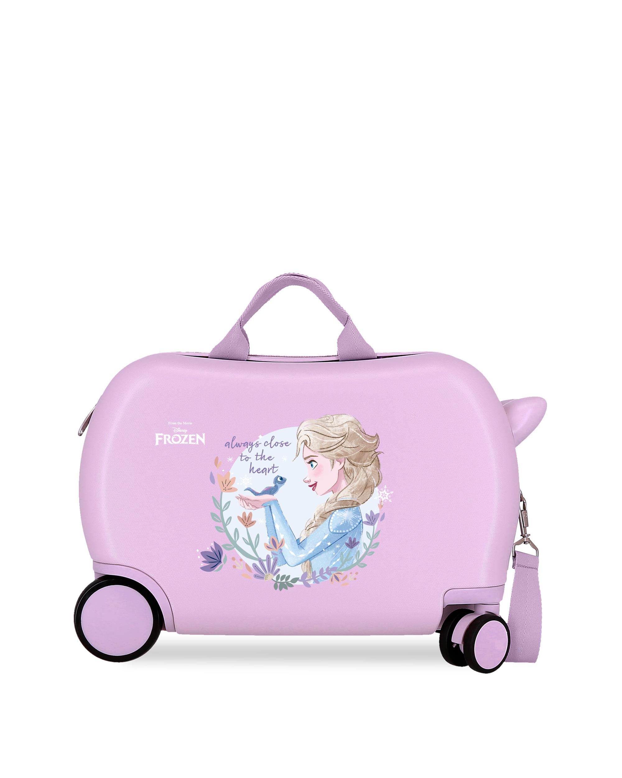 Mala Infantil 2 Rodas Multidirecionais Frozen Close To The Heart com Capacidade de 28l Roxo-1