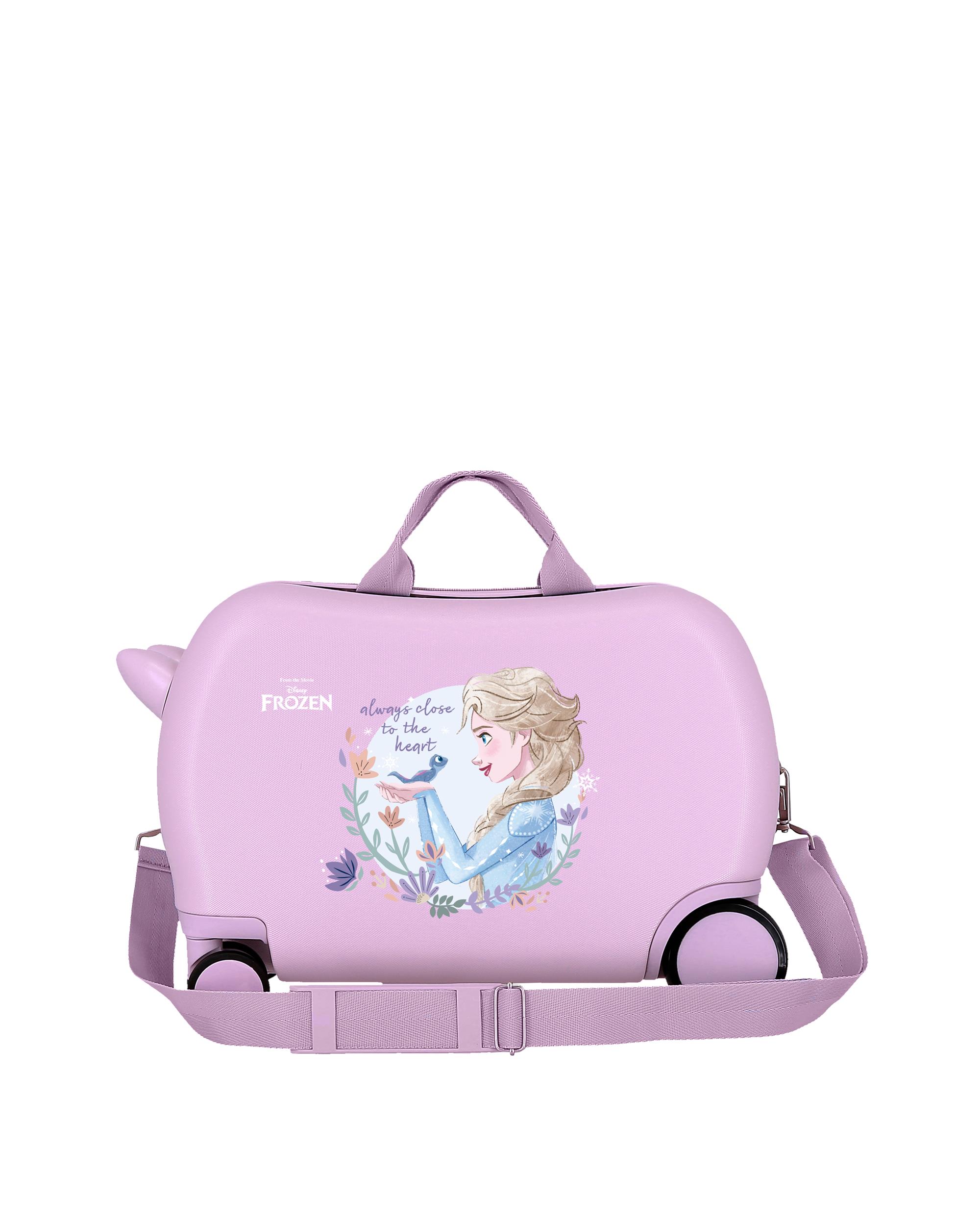 Mala Infantil 2 Rodas Multidirecionais Frozen Close To The Heart com Capacidade de 28l Roxo-3