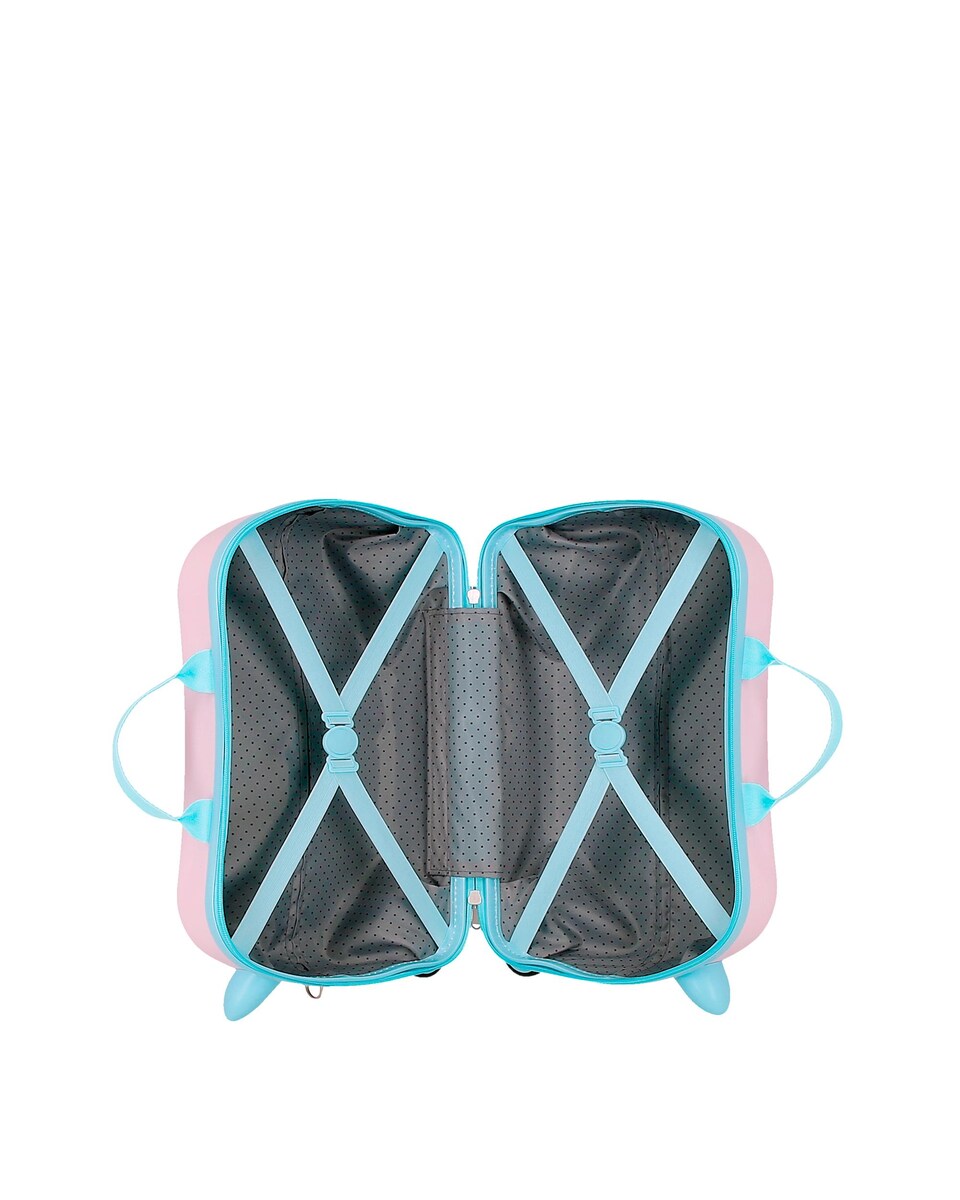 Mala Infantil 2 Rodas Multidirecionais Movom Happy Pets Little Teddy com Capacidade de 28l Rosa-5